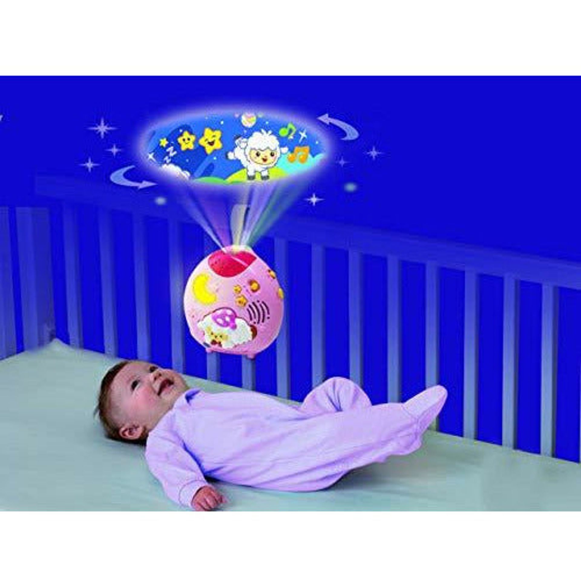 VTech 508753 Lullaby Sheep Cot, Light Pink