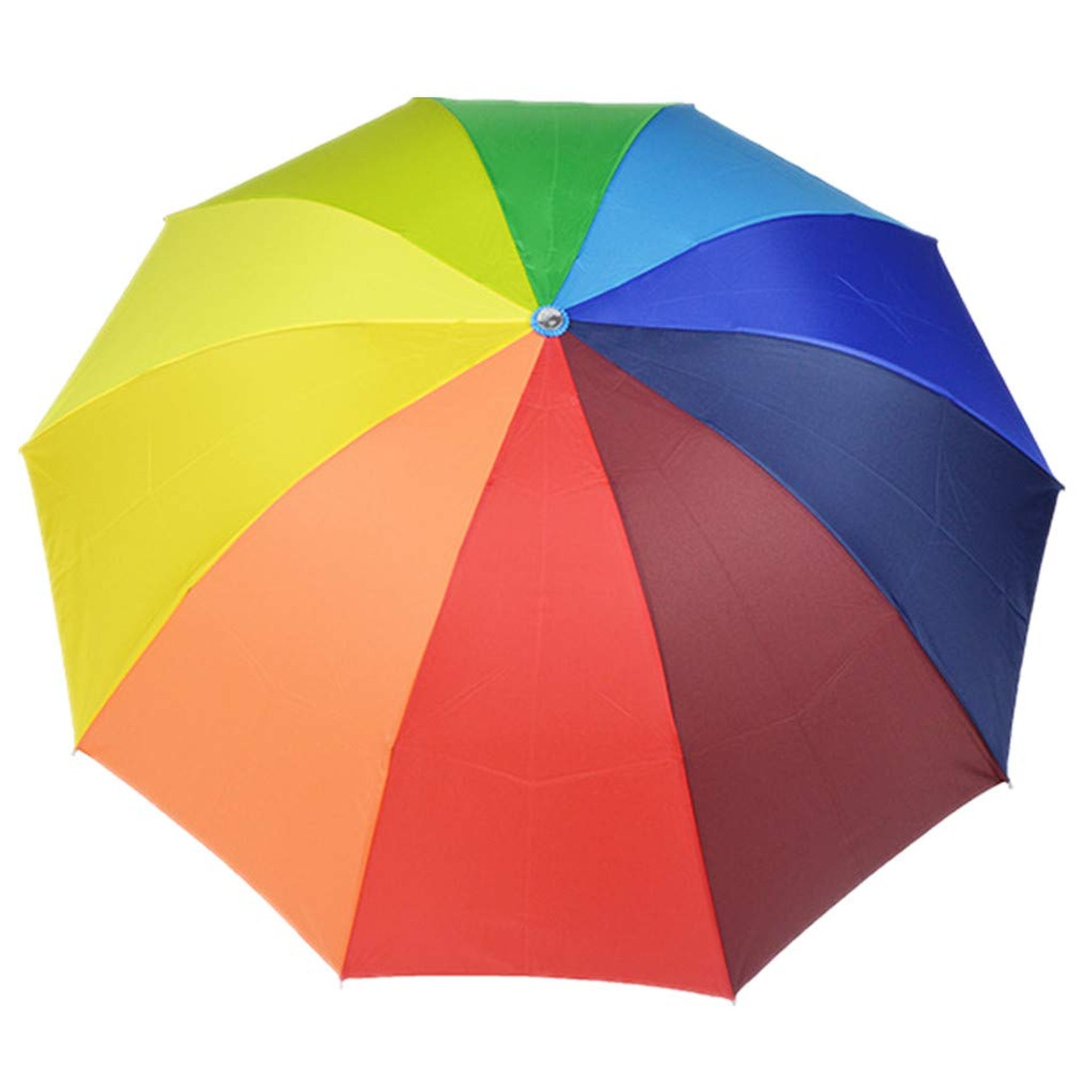 45 inch Rainbow Travel Umbrella - Compact, Windproof & UV Protective