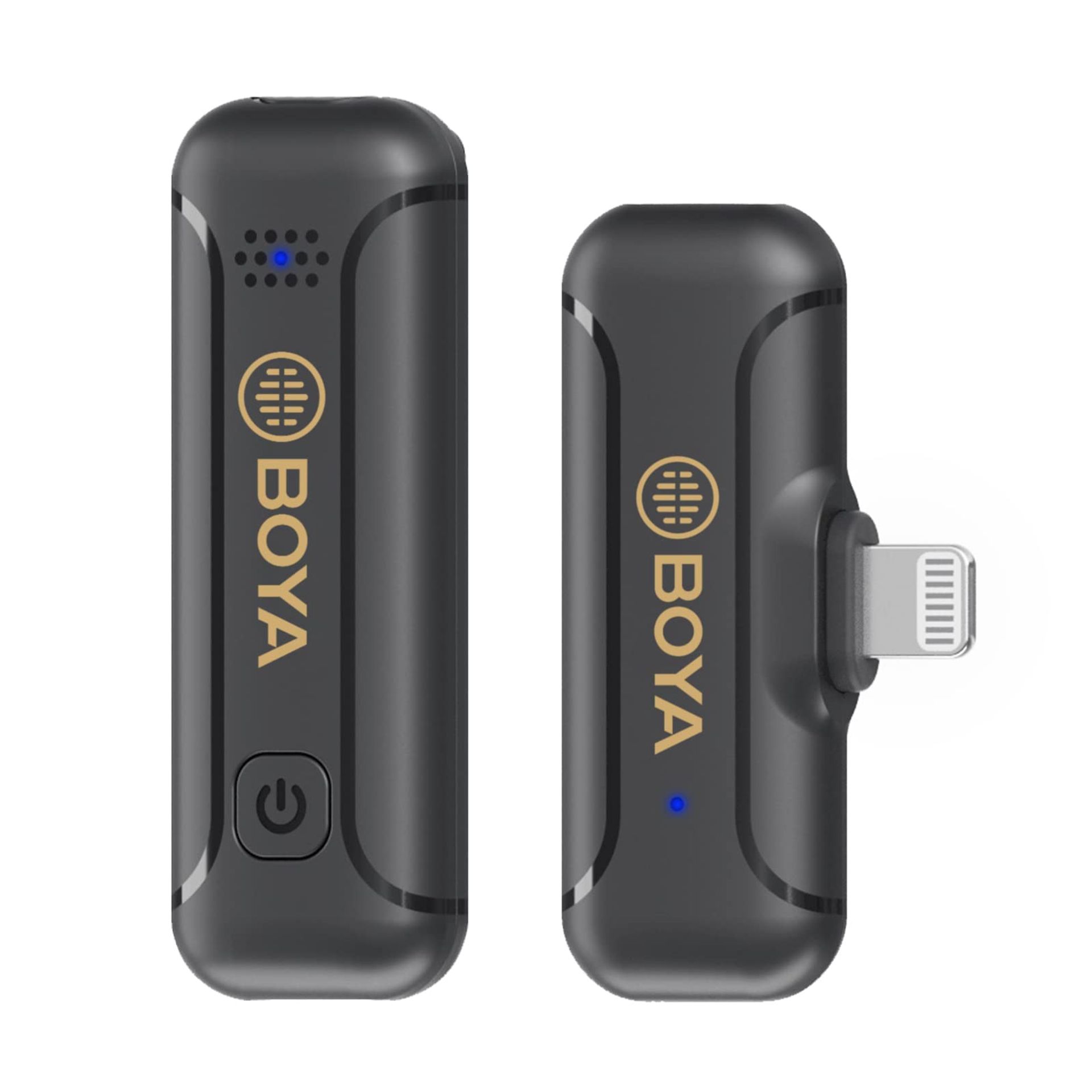 Wireless Lavalier Microphone 2.4GHz Plug & Play Clip-on Mic for iPhone iPad with Noise Cancelling ideal for Interviews, Podcasts, Vlogs & YouTube - Black BY-WM3T2-D1