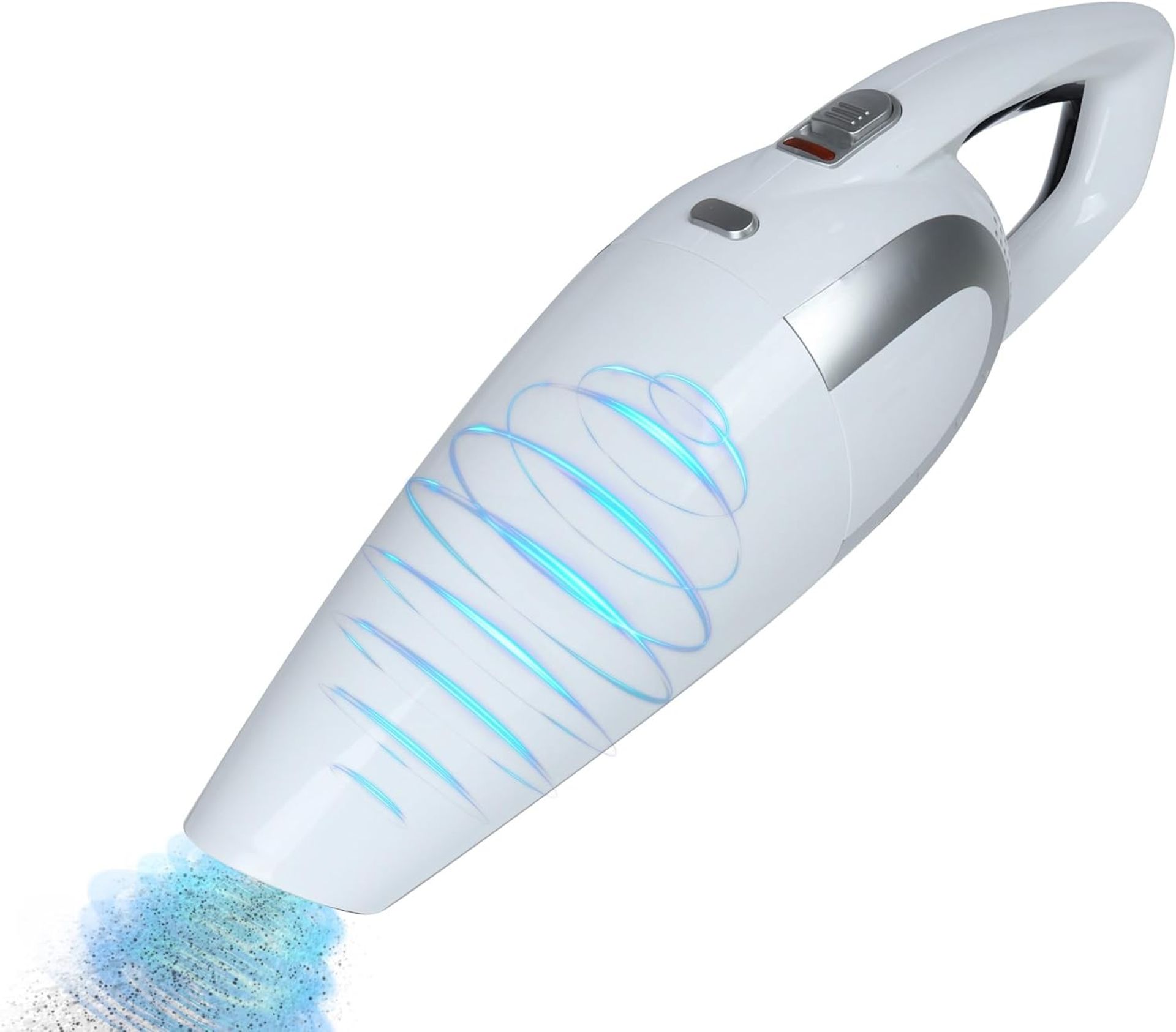 Handheld Cordless 4-in-1 Vacuum Cleaner 120W Suction HEPA Filter Rechargeable Lightweight for Home, Car & Pet Hair - White