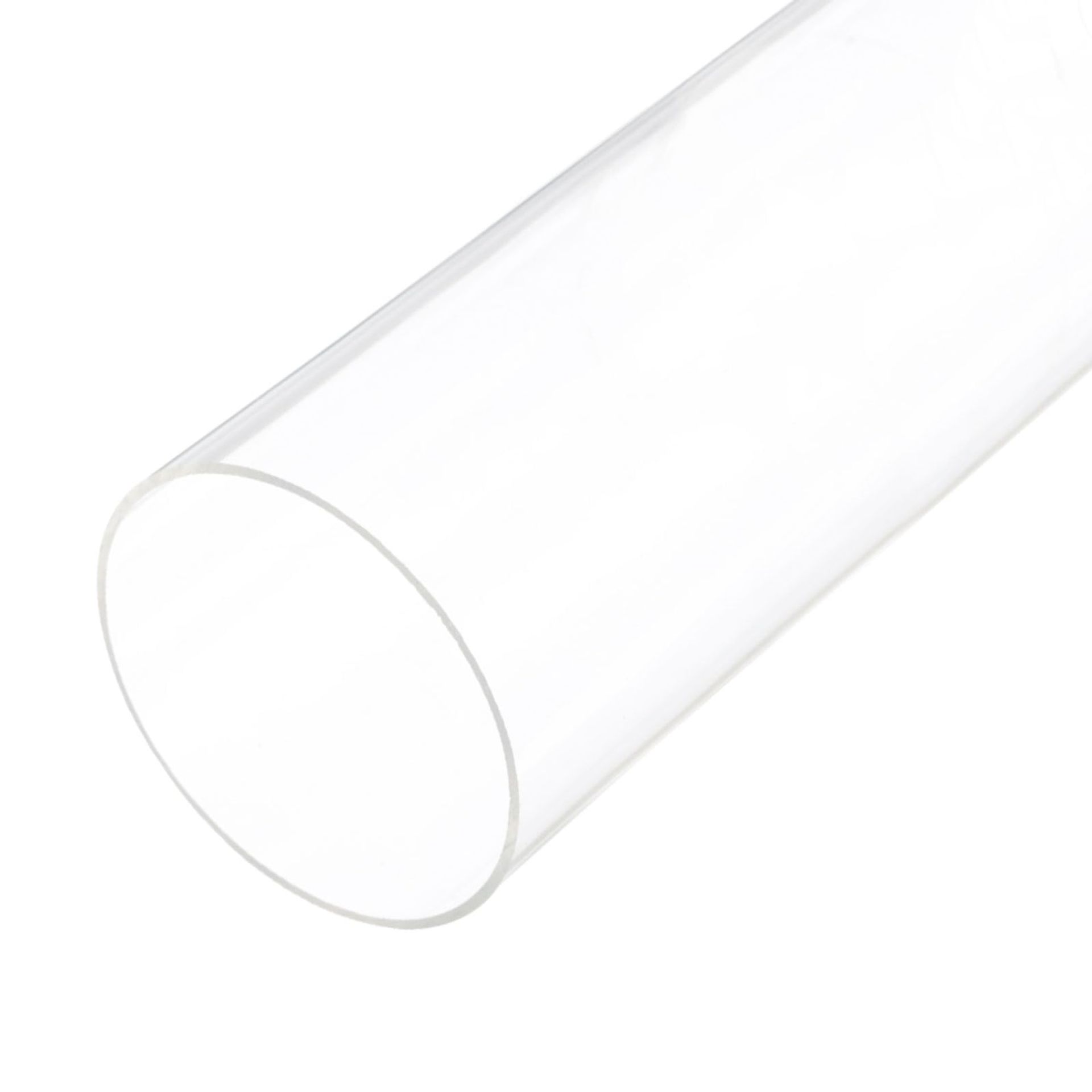 12" Clear Acrylic Tube Pipe 76mm x 80mm - Ideal for Plumbing, Aquariums & DIY Projects