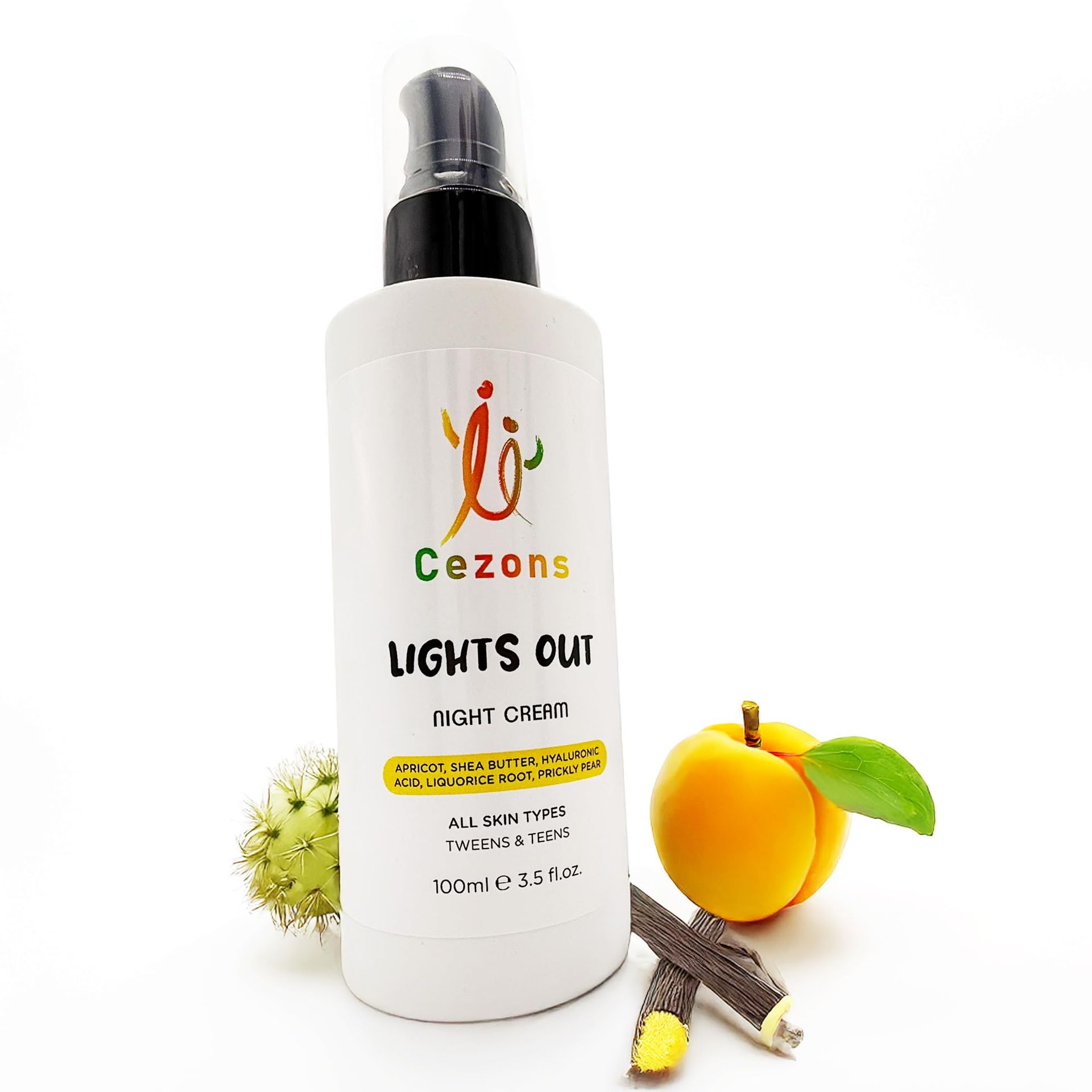 Gentle Night Face Cream for Kids and Teens with Hyaluronic Acid & Vitamin E - Fragrance Free 100ml