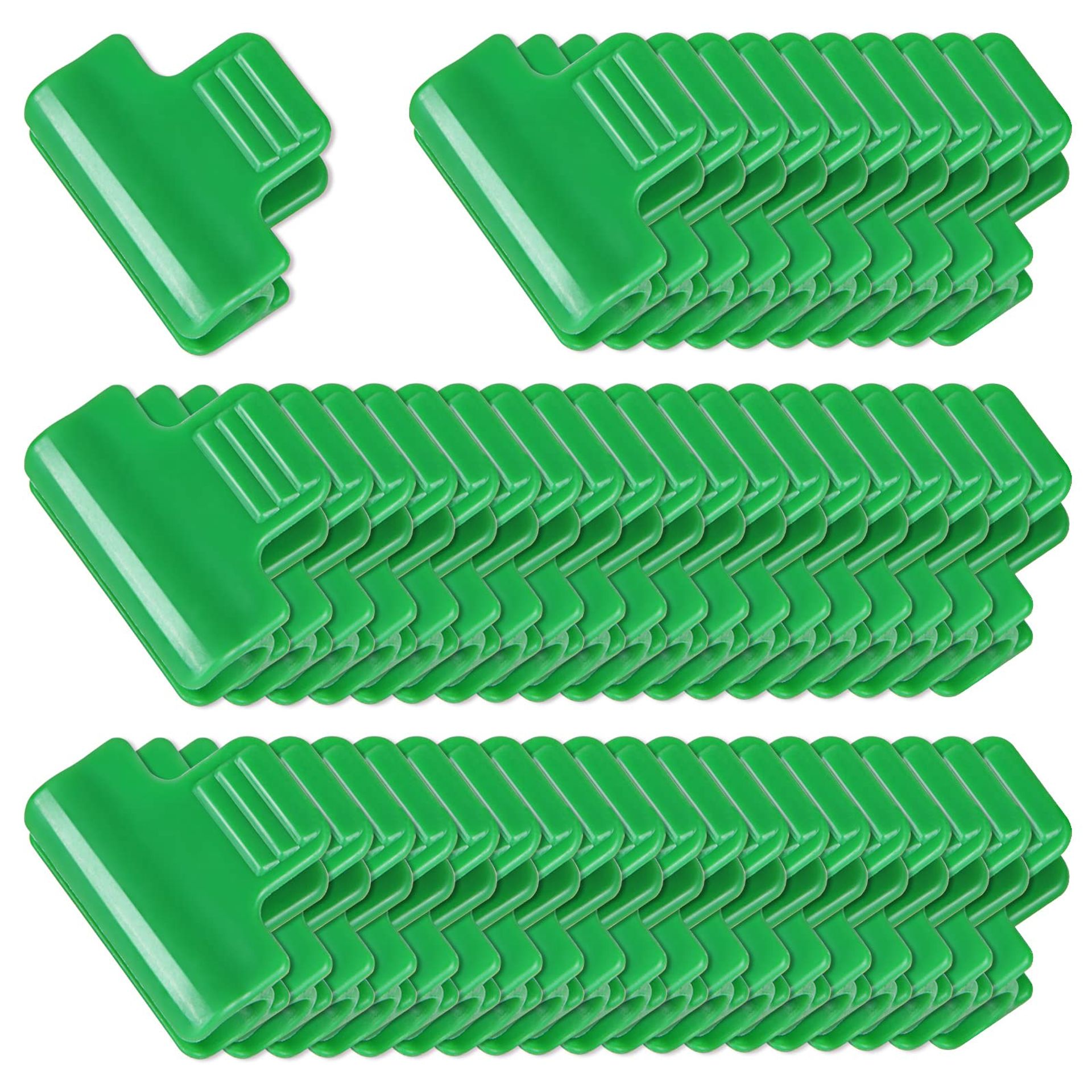 MIVIDE 100PCS Greenhouse Clamps, Greenhouse Film Clamps, Garden Shading Support Clips, Garden Hoops Clips for Netting(11mm)