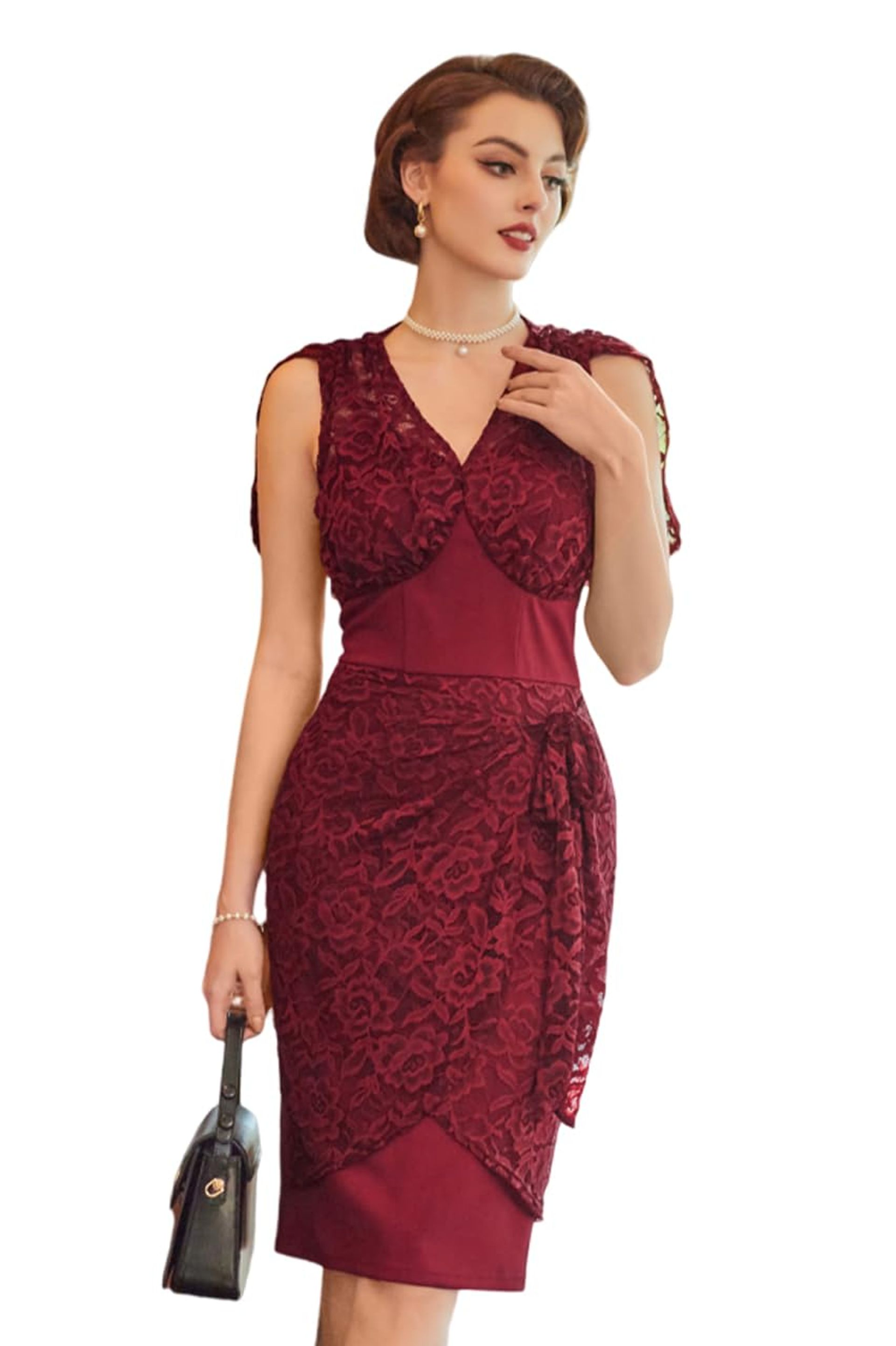 Belle Poque Women Formal Wedding Guest Bodycon Dress Valentine'S Day Dres