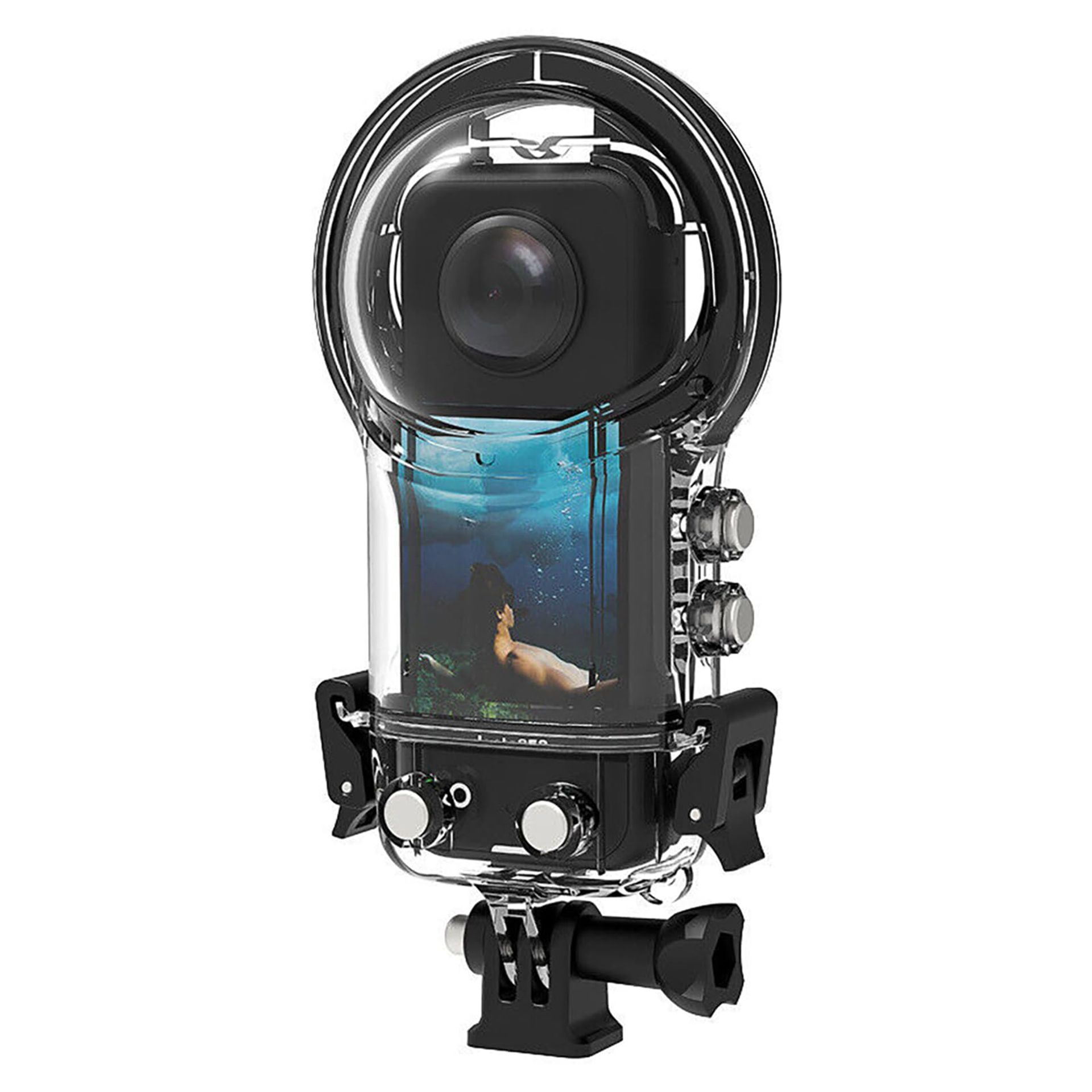 30M Dive Case with Silicone Lens Cap for Insta360 X3 Waterproof Housing 98FT Underwater Photography Bracket Accessory - Clear X3
