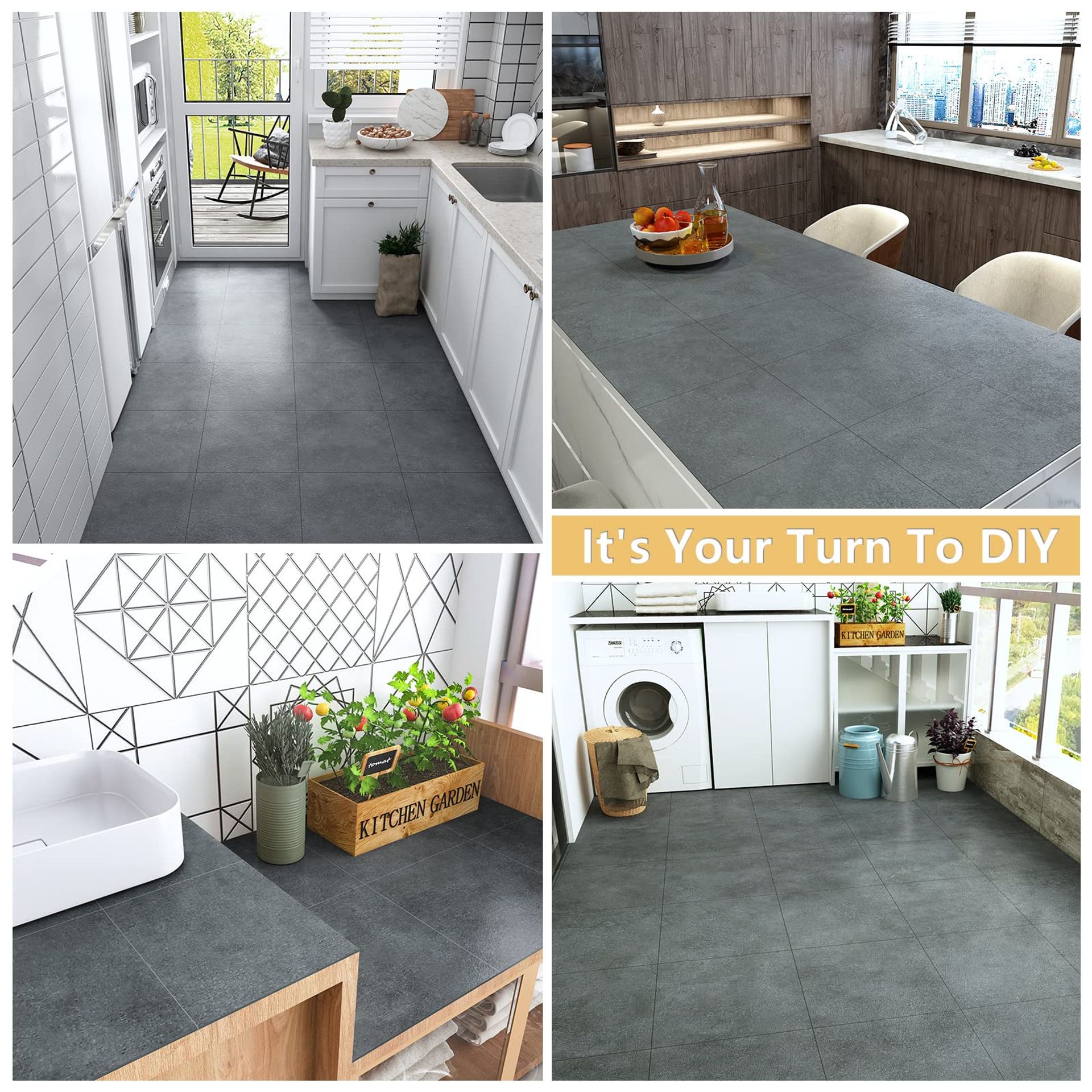 Vinyl vloertegels Klik Systeem Hollywood 22,5x122cm Grijs