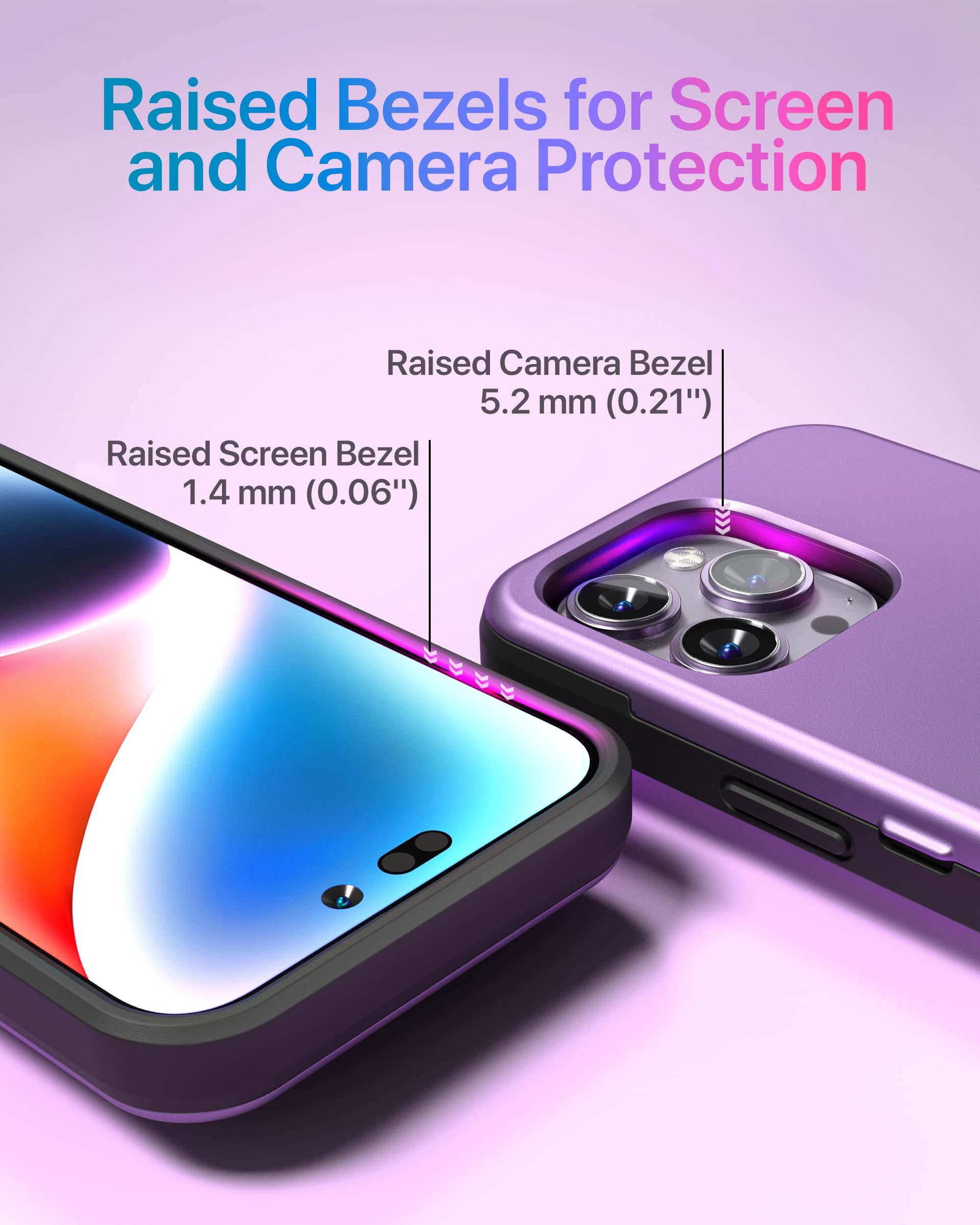 Custodia TORU CX SLIM Per IPhone 14 Pro Con Portacarte Nascosto – Antiurto, Con Specchio E Cinturino Da Polso, Nero