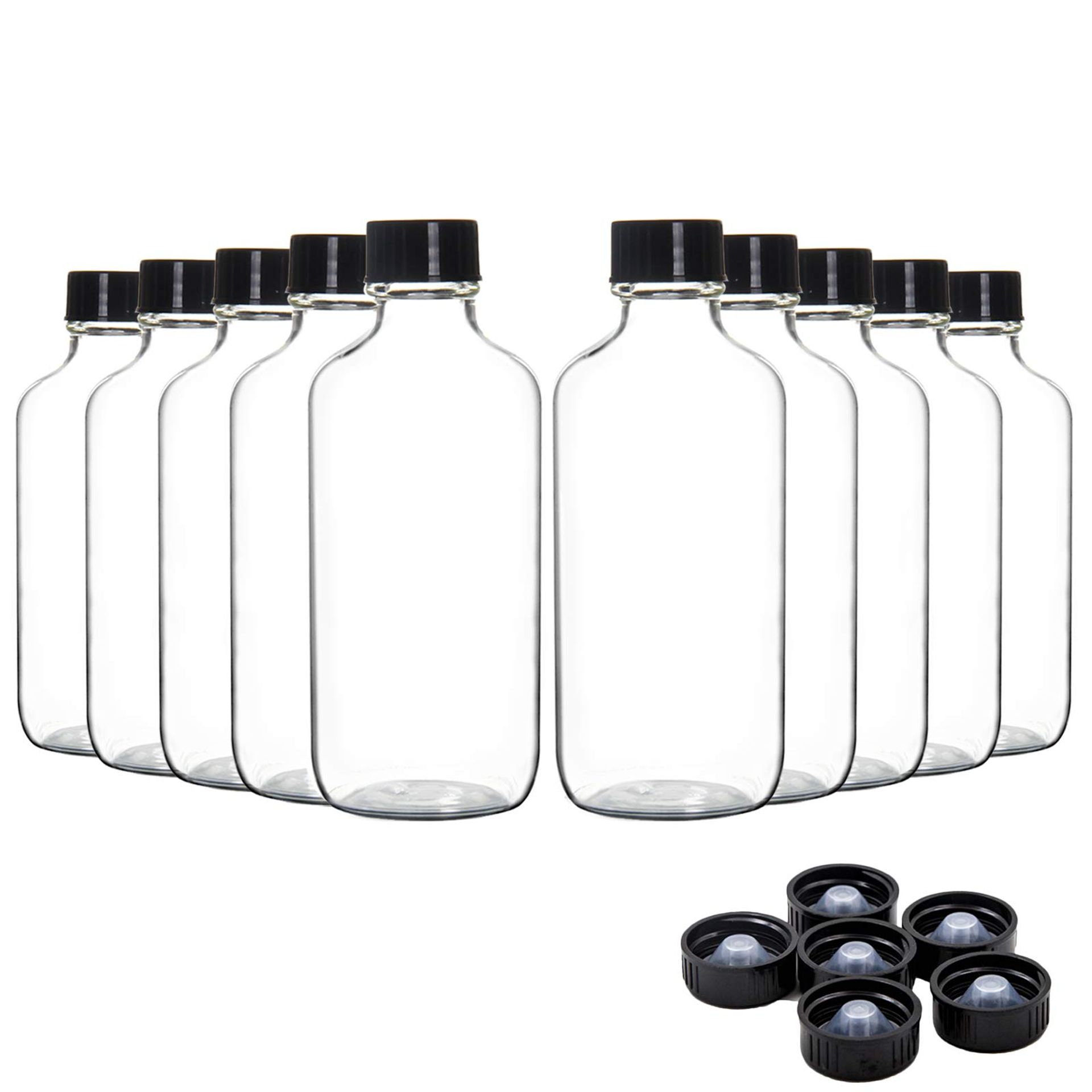 16 Pack 50ML Refillable Glass Bottles with Lids for Essential Oils & More - Perfect for Home & Kitchen
