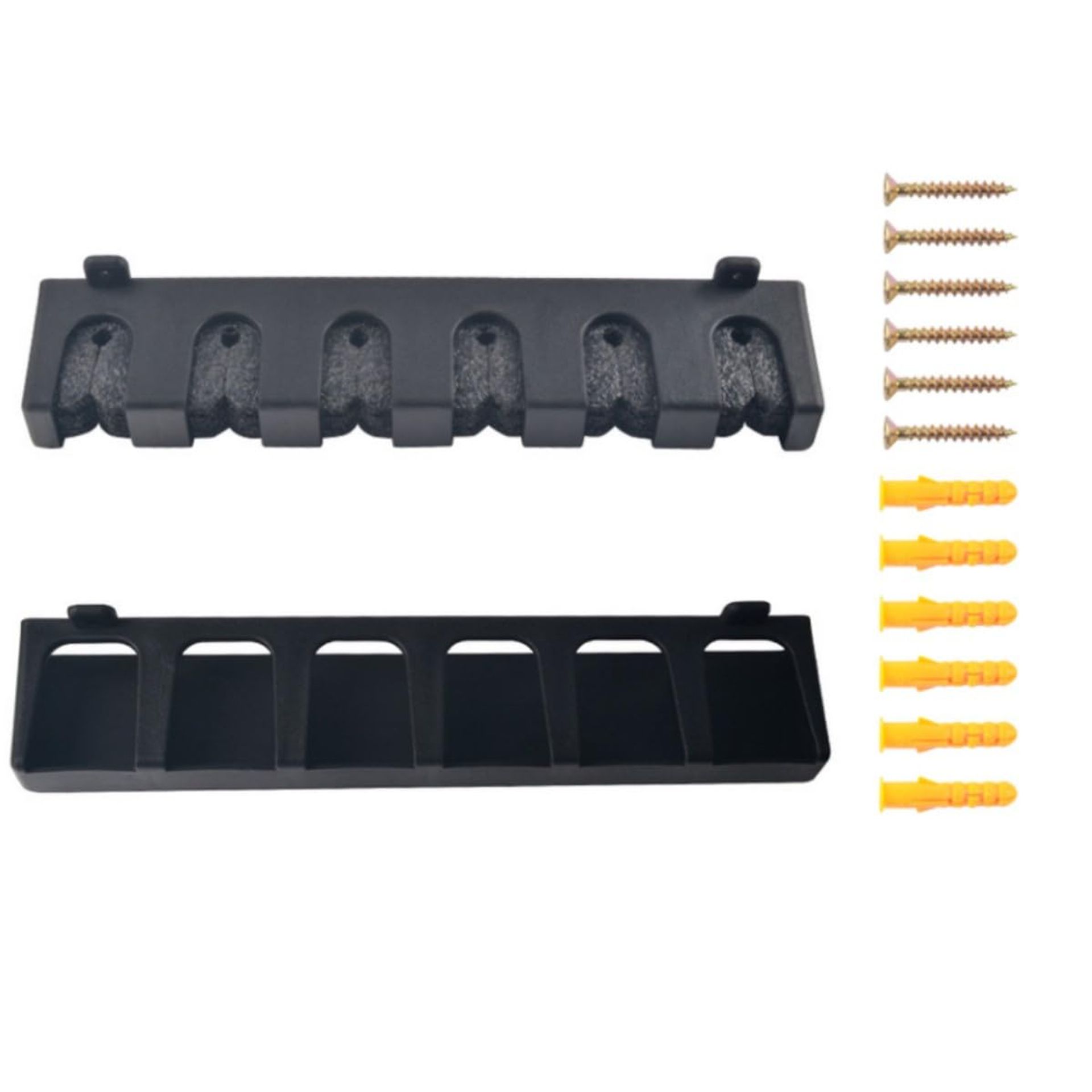 HOUSON Wall Mounted Fishing Rod Holder for 6 Poles - Space-Saving Storage Solution