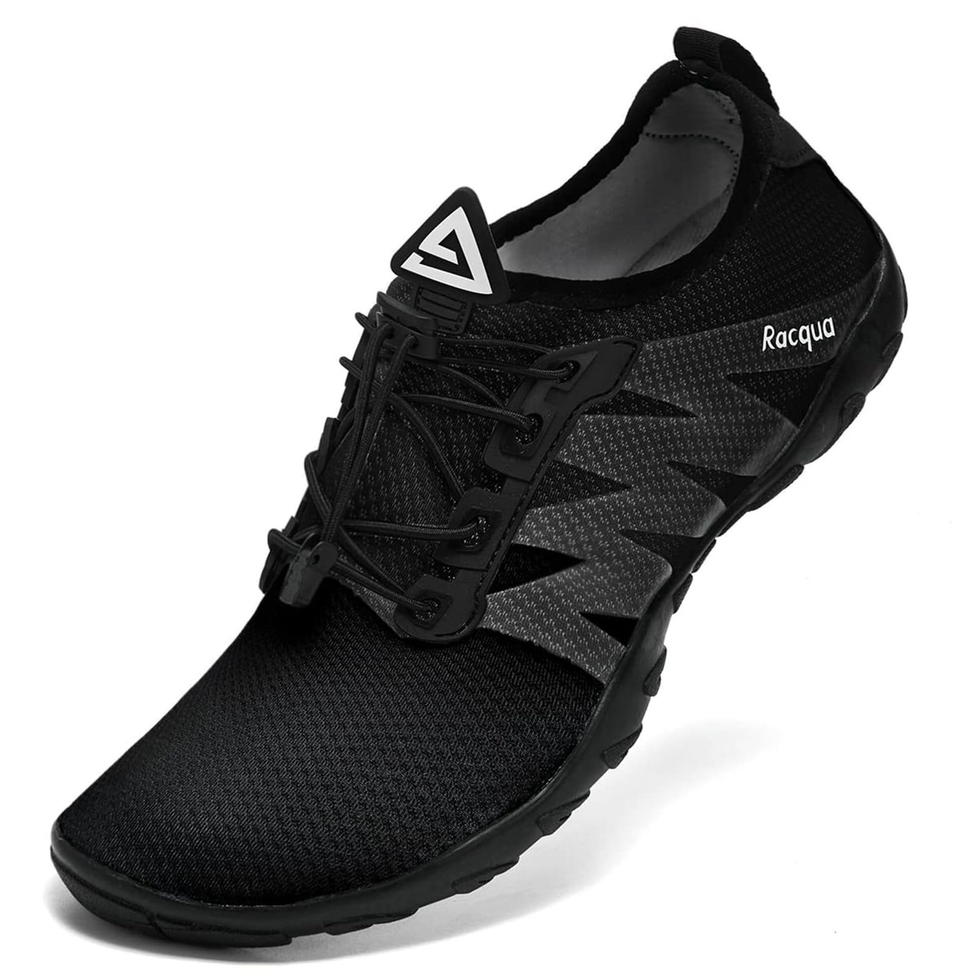 Womens Quick Dry Water Shoes for Swimming, Surfing & Kayaking - Barefoot Aqua Sports Footwear Black EU 37 UK 4.5