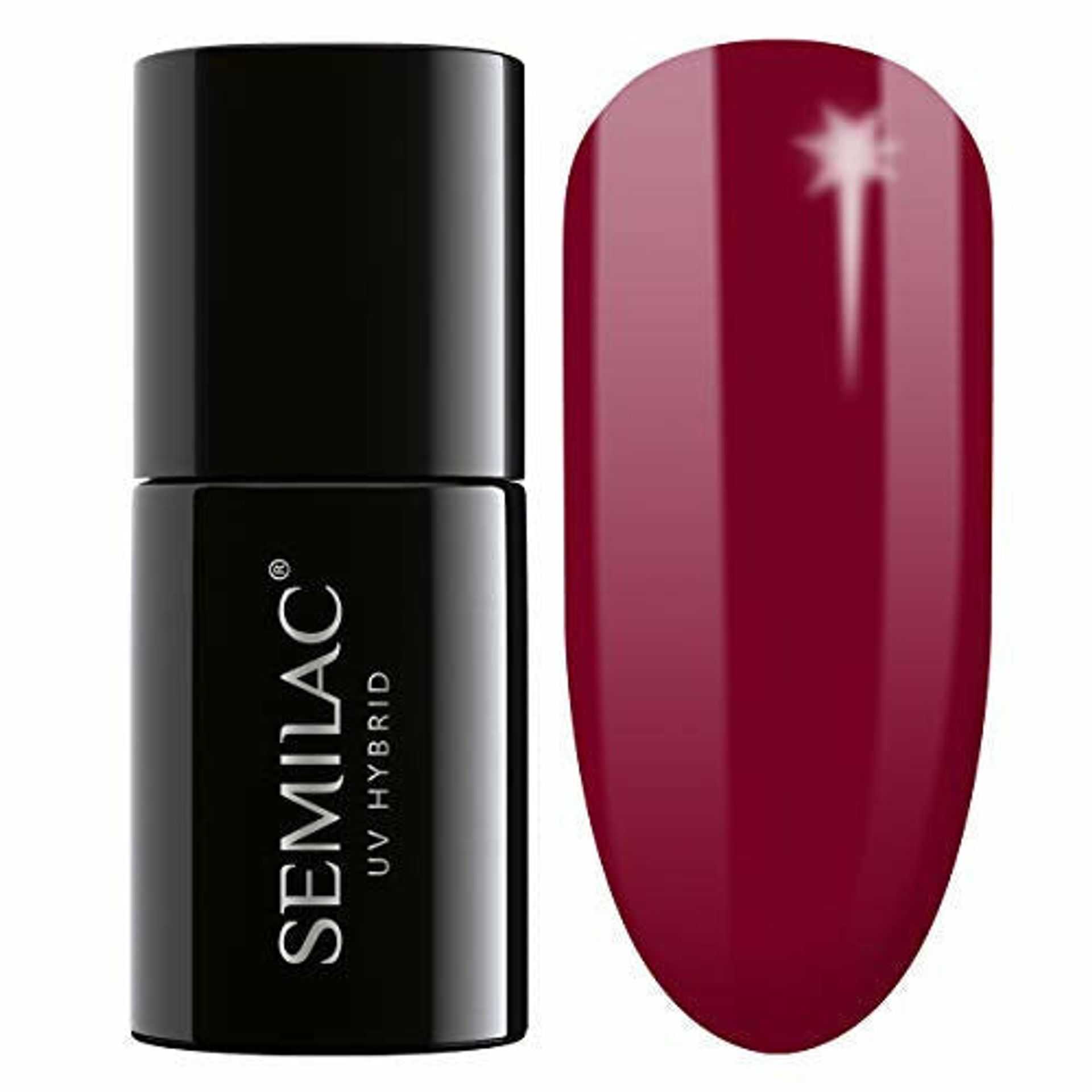Semilac Shellac Nail Polish | Red Shade | 071 Deep Red | 7 Ml | UV LED So