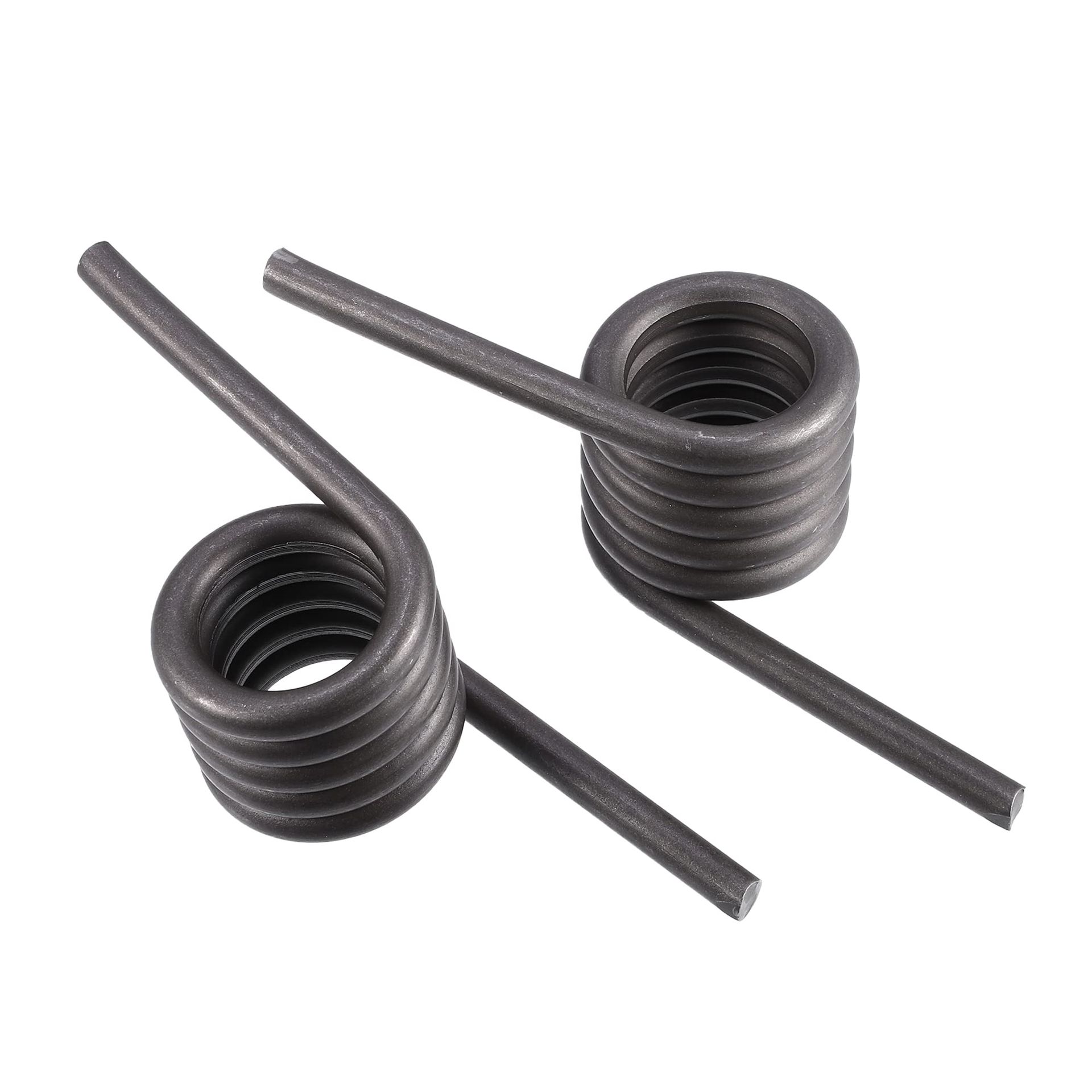 1 Pair Car Trailer Ramp Coil Springs Left & Right Side - Durable Metal Titanium Tone