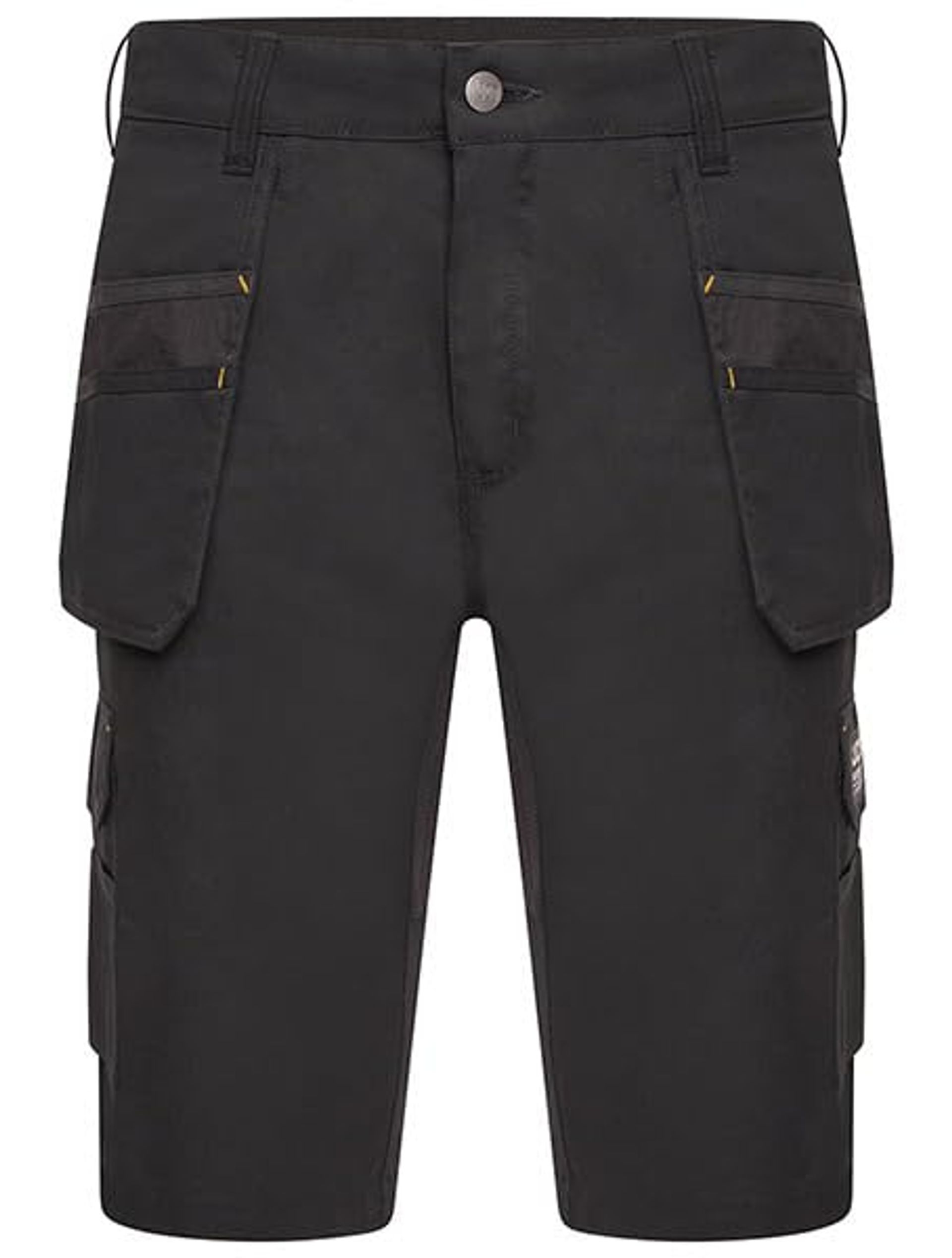 Men's Trade Hybrid 4-Way Stretch Work Shorts Multi Pocket Cargo with Holster Pockets - Black 28W