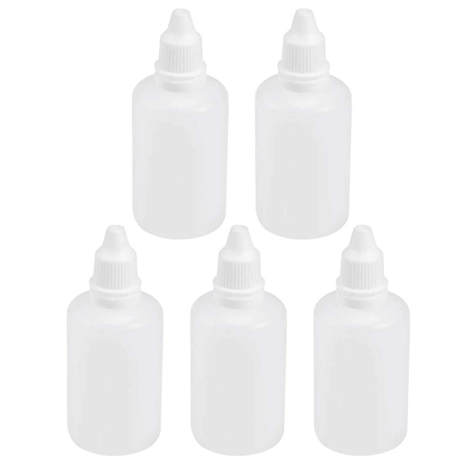 15pc 10ml Translucent Plastic Dropper Bottles with Child-Protective Caps for Essential Oils & Paint
