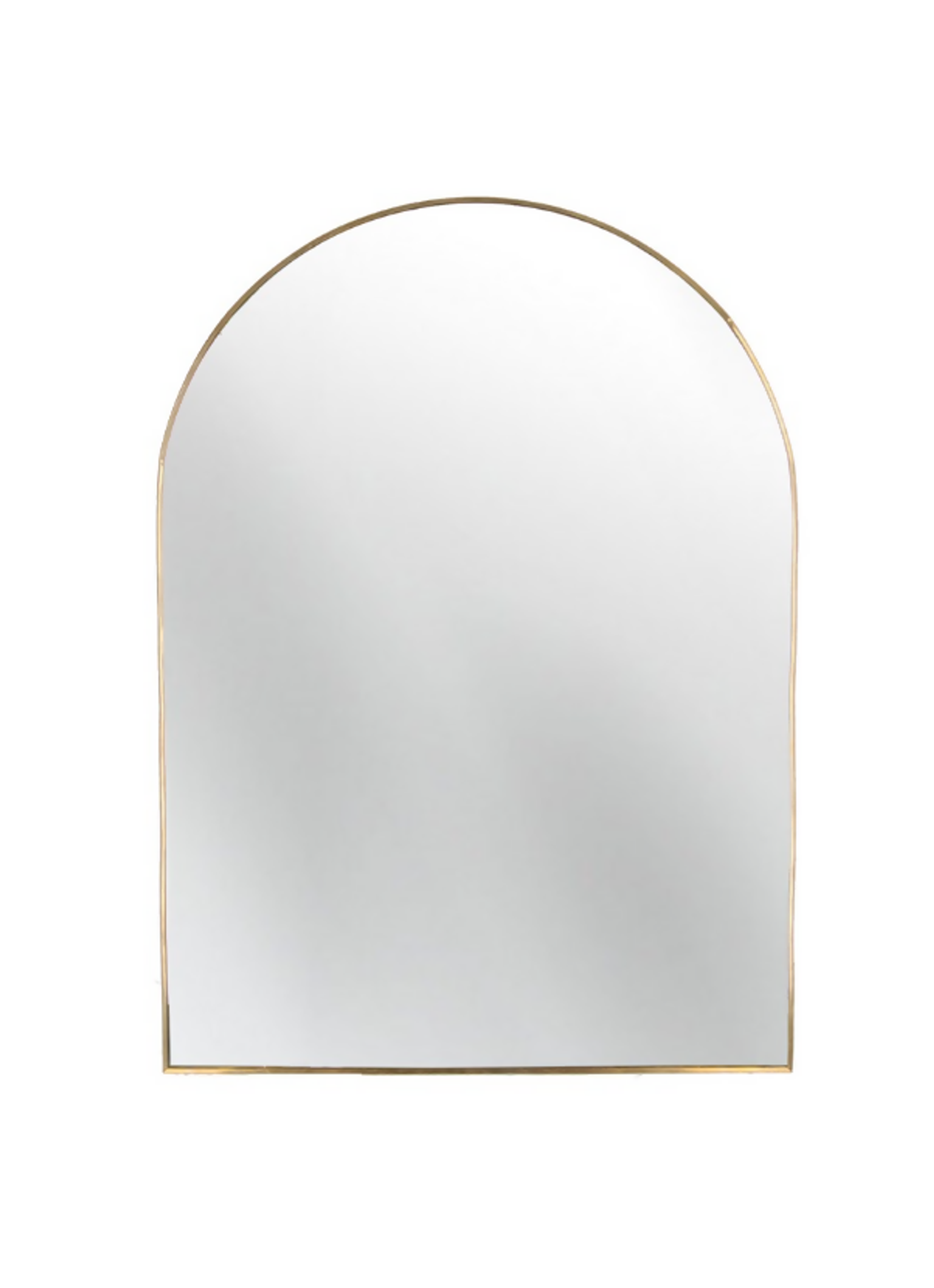 2 x Gisela Graham Gold Metal Edged Arch Wall Mirror              