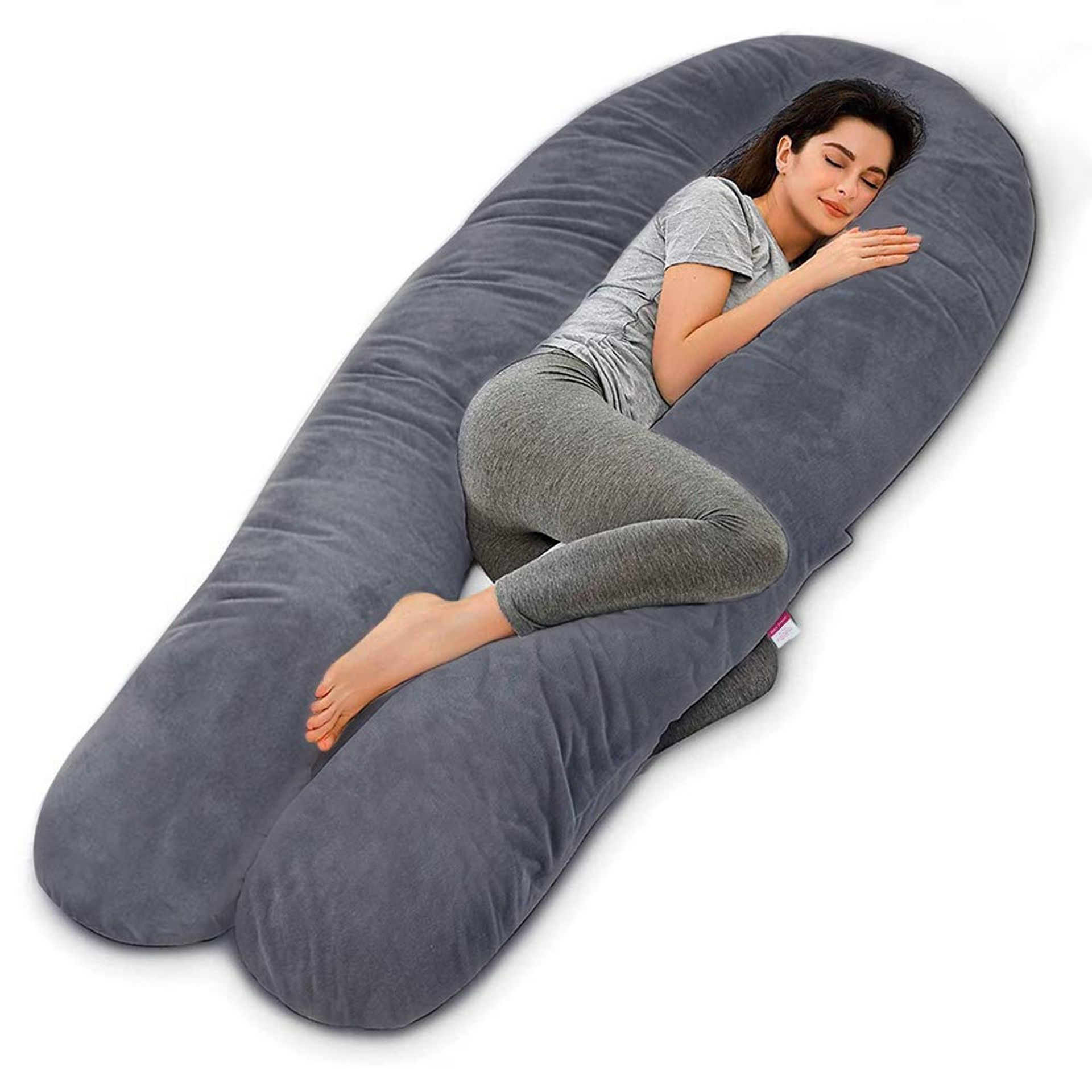 U-Shaped Pregnancy Body Pillow for Comfort & Support - XXL 150cm Maternity Pillow