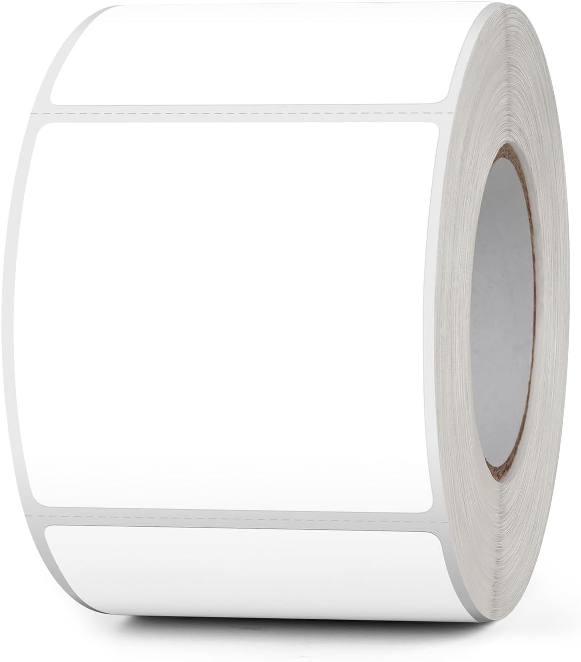 White Thermal Vinyl Labels 50x50mm Self-Adhesive Waterproof Stickers - Pack of 500