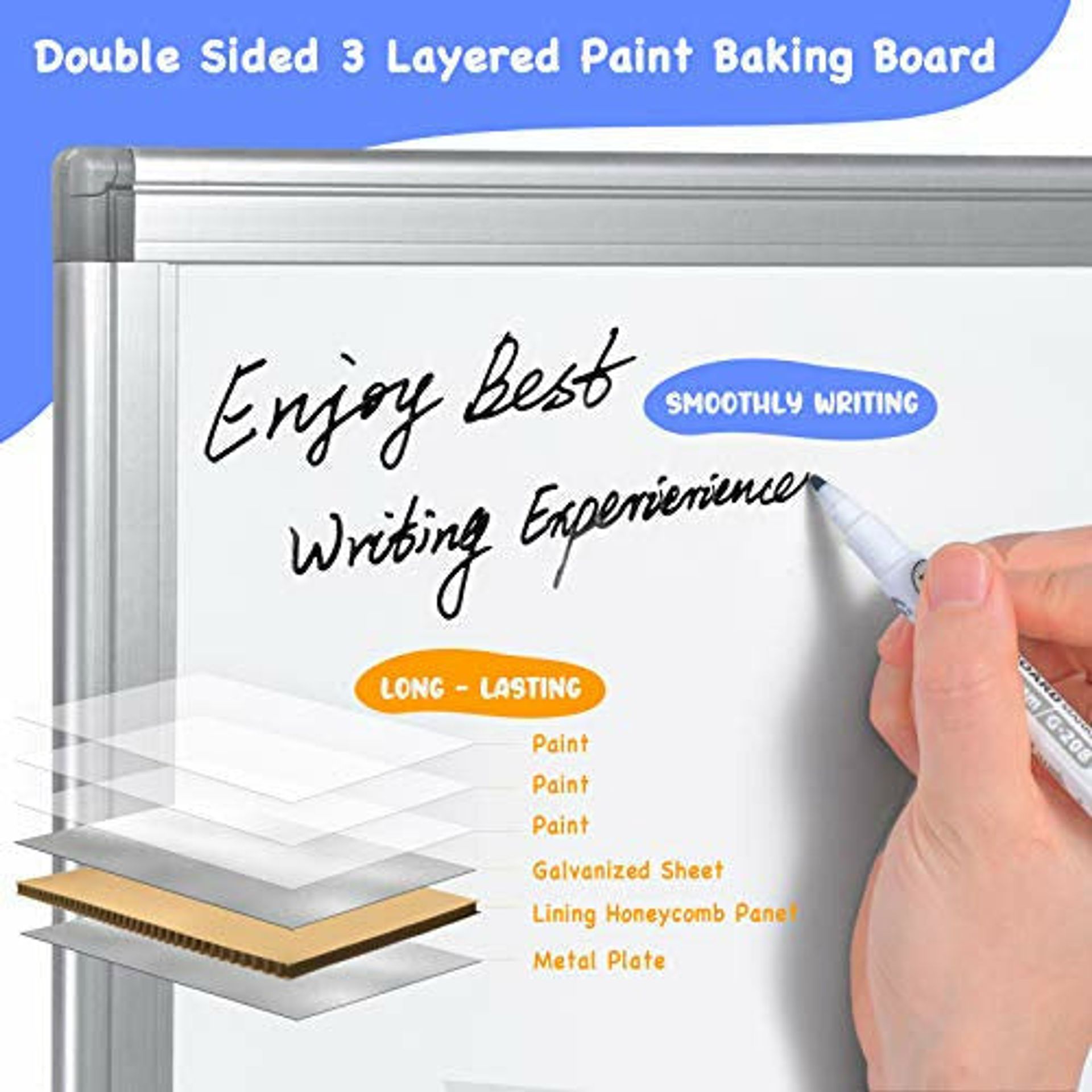 SIGEL GL131 Premium glazen magneetbord 78 x 48 cm