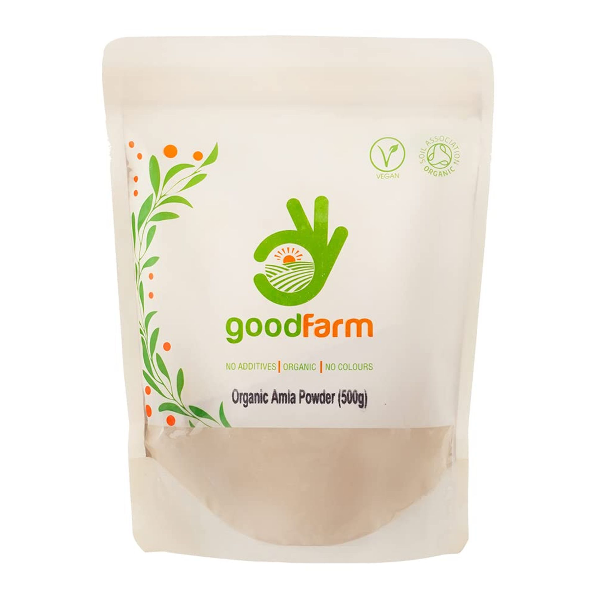 Organic Amla Powder 500g - Premium Quality Superfood for Natural Body Boost & Vegan Ayurveda