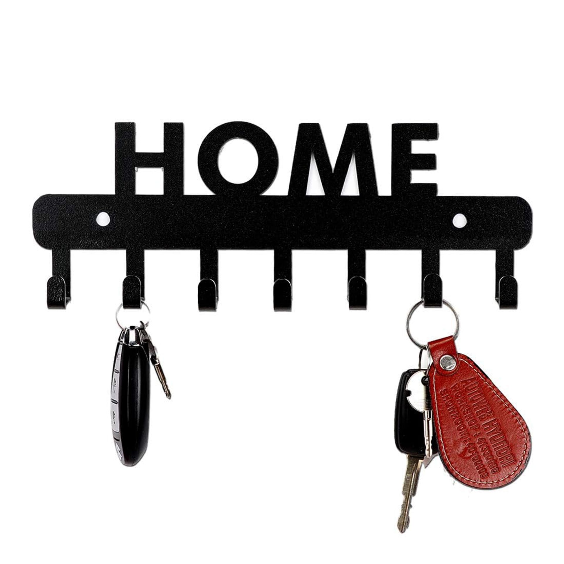 Sehaz Artworks Key Hangers for Wall | Key Hooks Wall Mounted | Key Holder for Wall Self Adhesive | Key Racks -7 Hooks