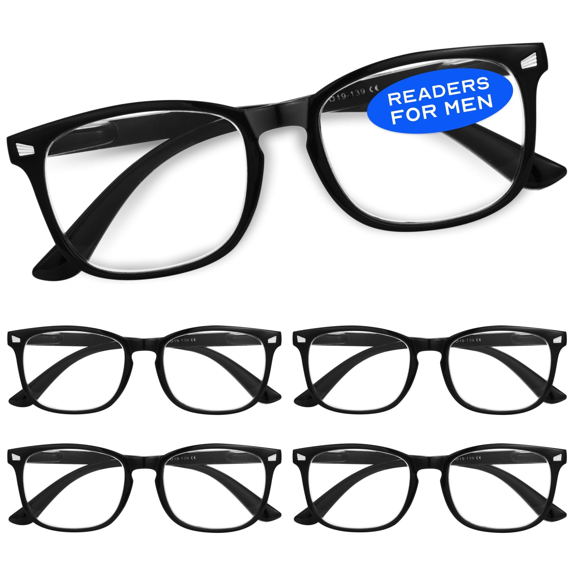 Reading Glasses Blue Light Blocking Computer Eyewear for Men & Women - B3 Mix LD801 18-18-140