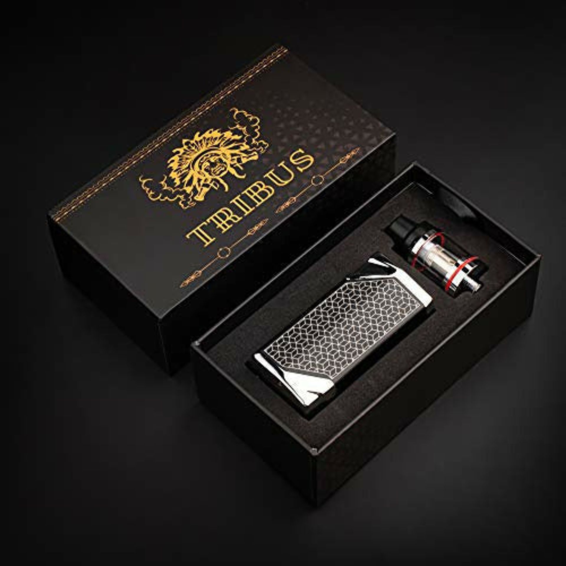 Tribus Vape E Cigarette Starter Kit Stainless Steel Box Mode Vape Pen Led