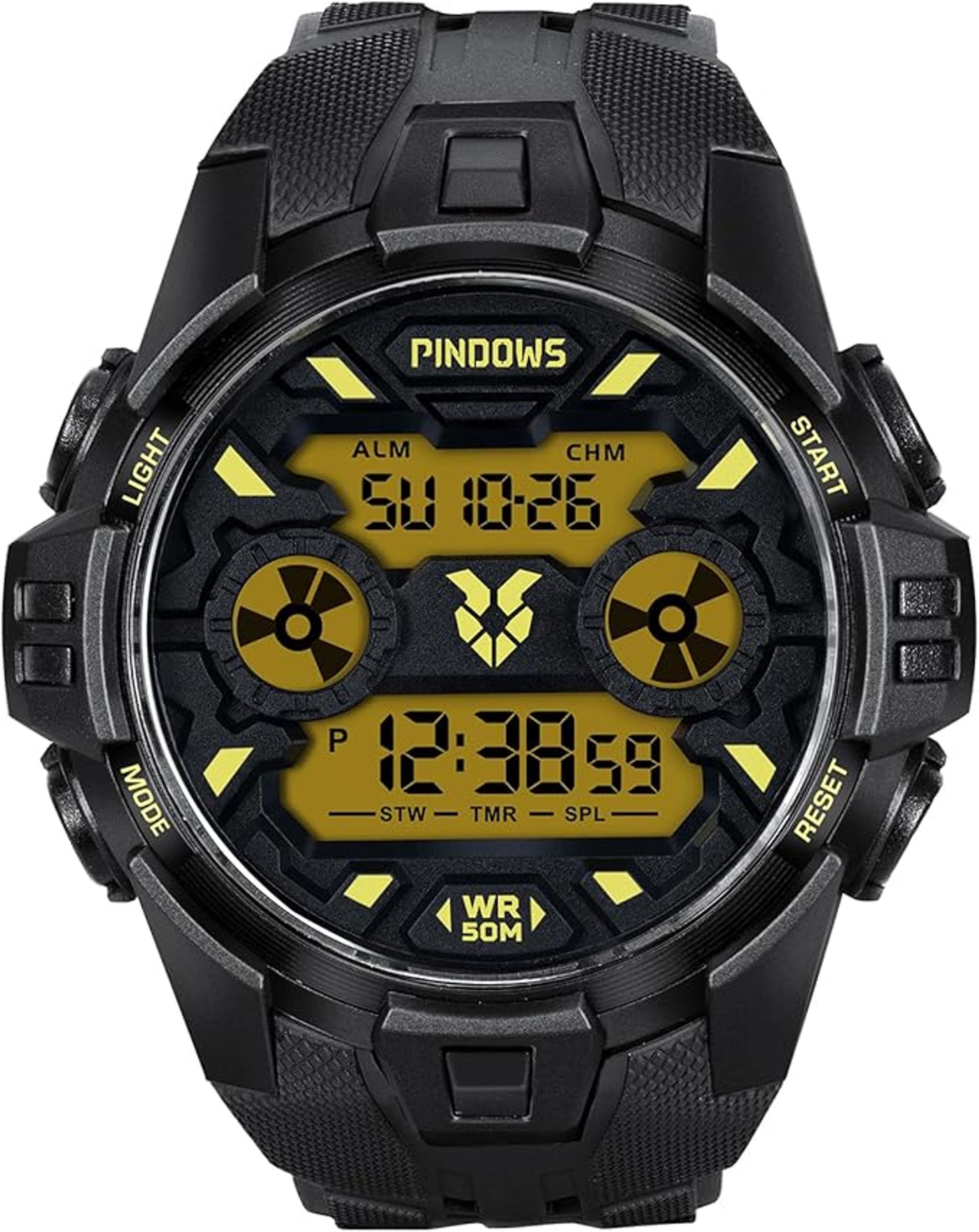 Men's Digital Sports Watch with Stopwatch, Alarm, Countdown & 50M Waterproof