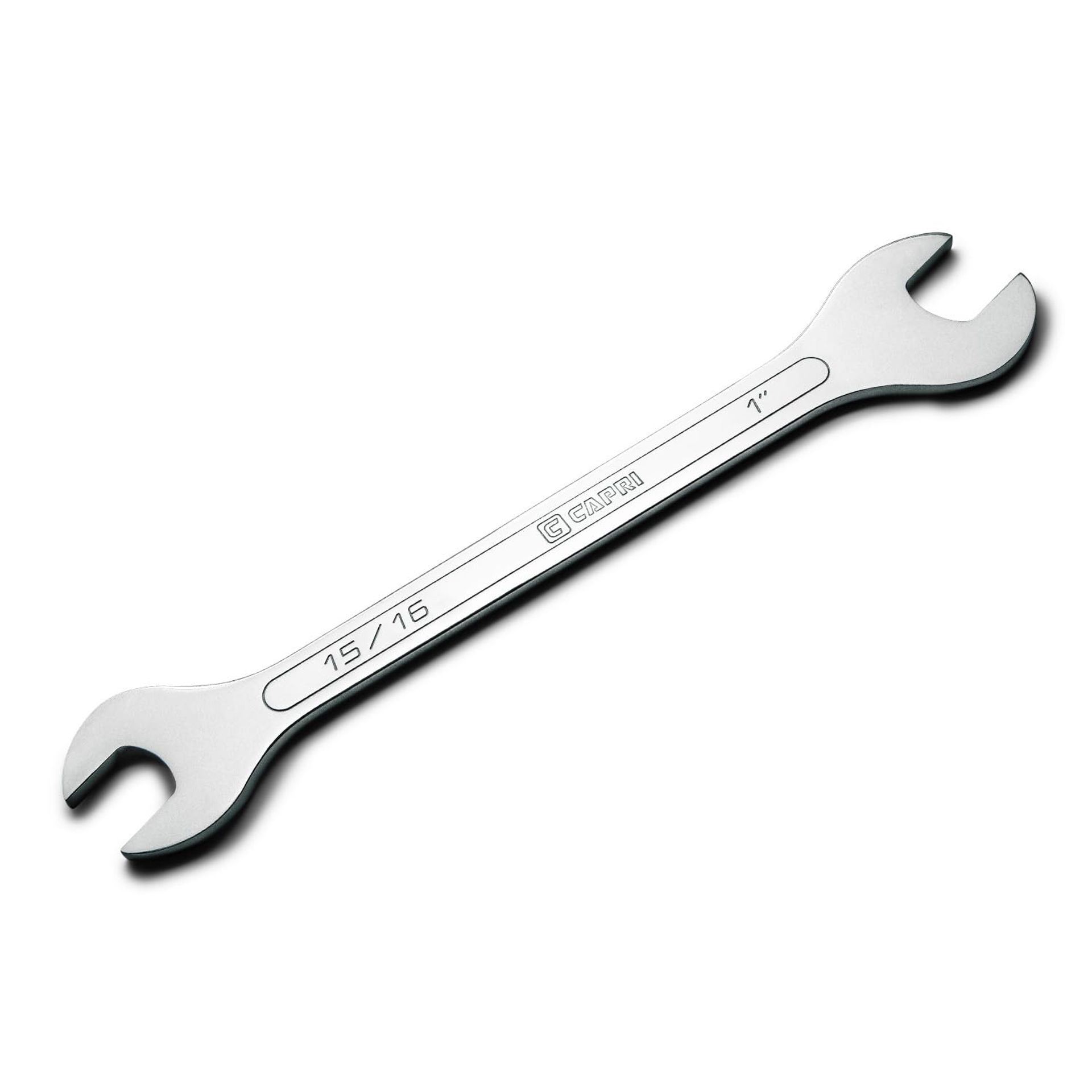 Super-Thin Open End Wrench Ultra Low Profile Chrome Vanadium Steel - Silver 15/16 in x 1 in