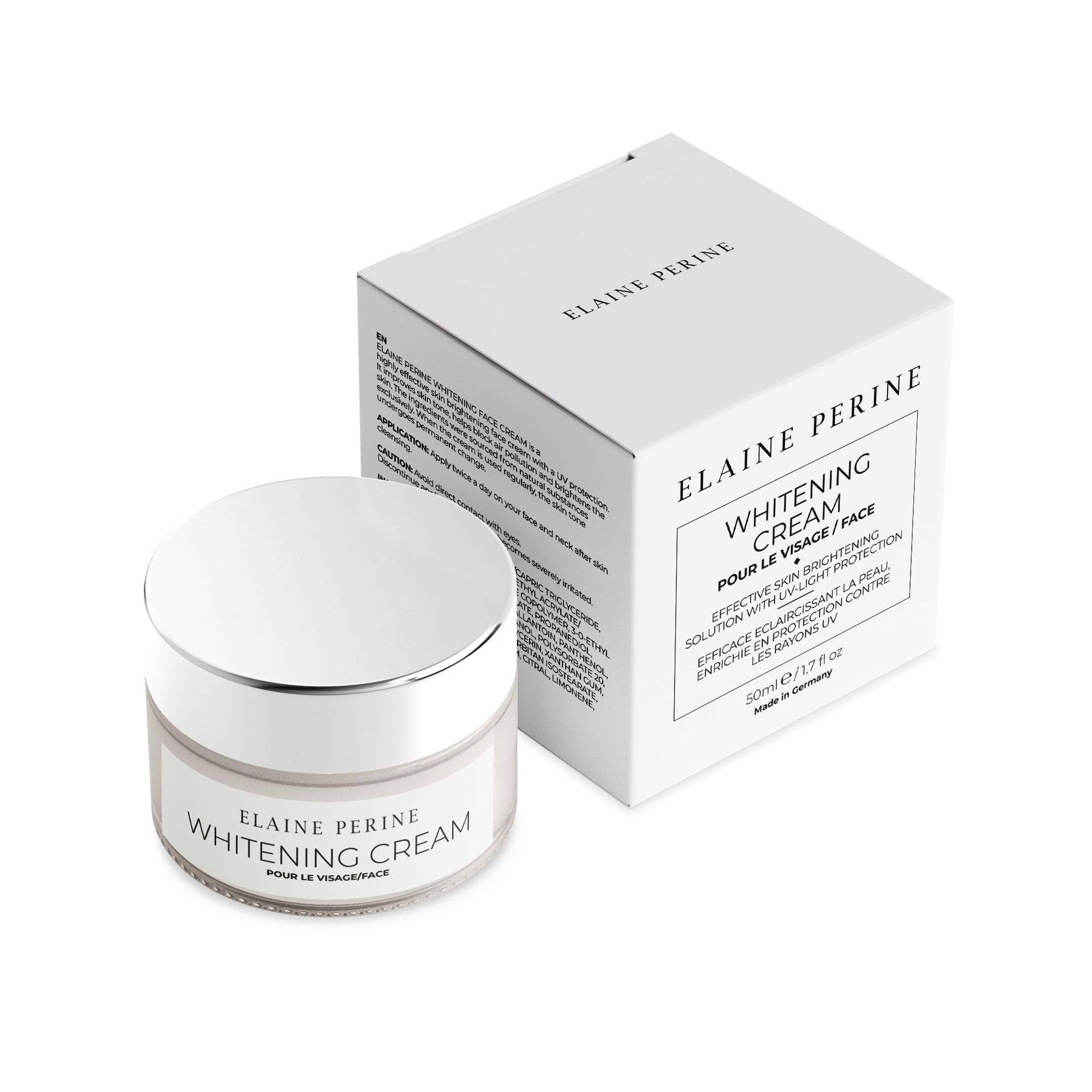 Elaine Perine Face Whitening Cream Brightening & Blemish Control 50ml Vegan Formula - Lemon K326294