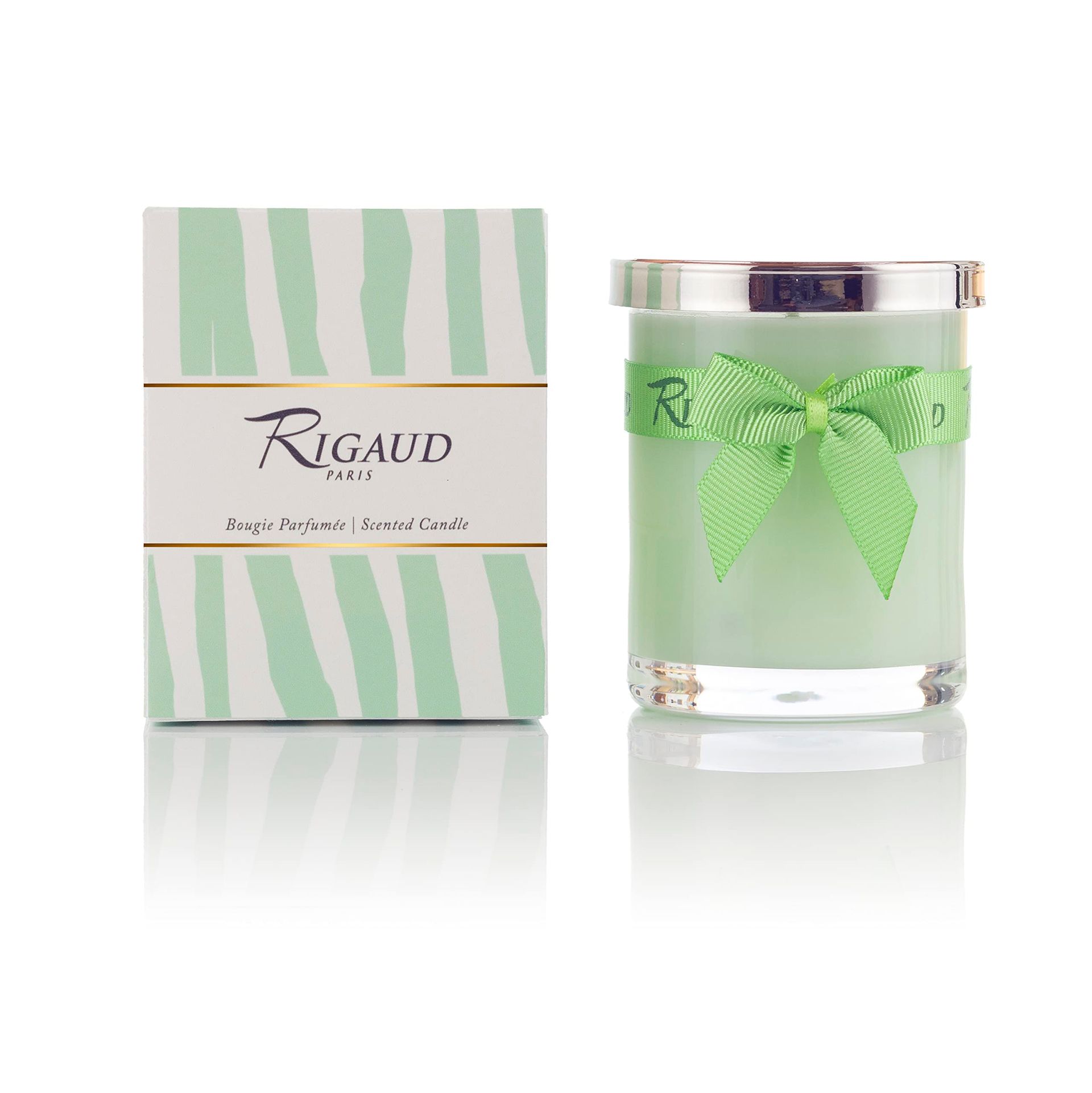 Rigaud Paris Scented Candle Small Jasmin de Printemps 60g 28h Burn Handmade in France - Green Jasmine - Valentines