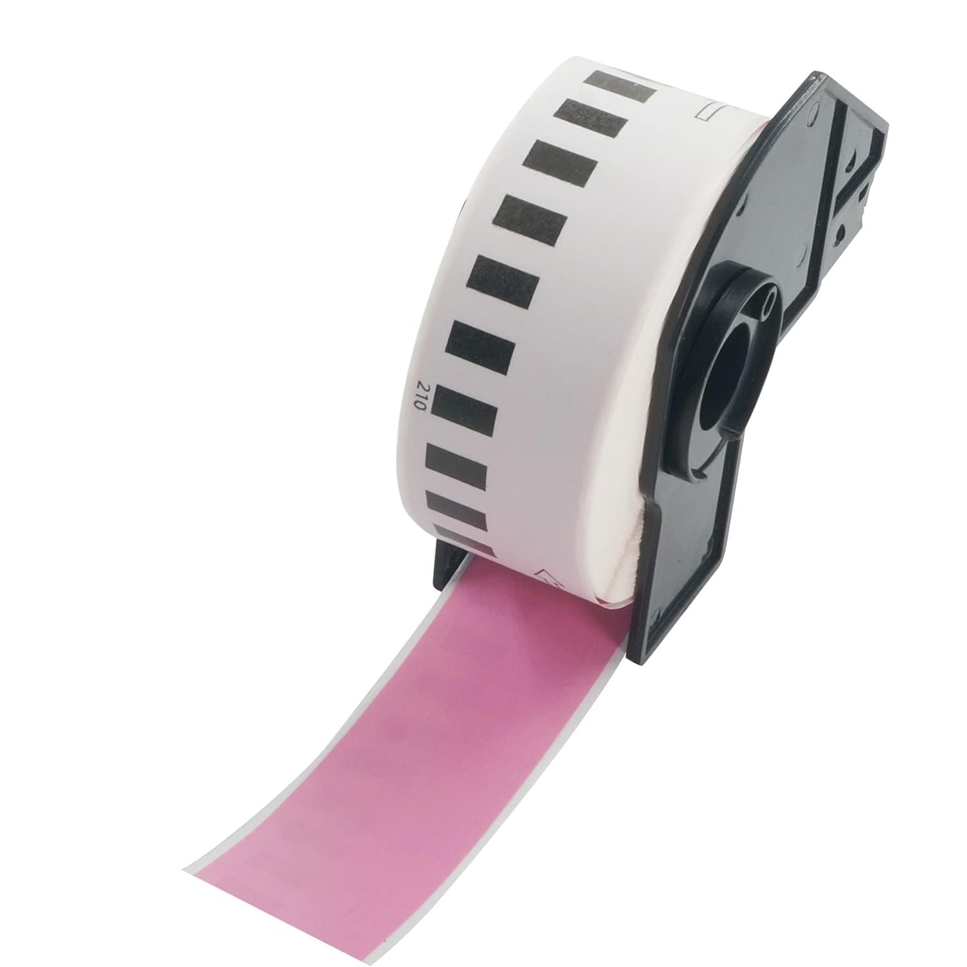 Pink Labels 29mm x 30.48m for Brother DK-22210 QL Printers - Limited Stock