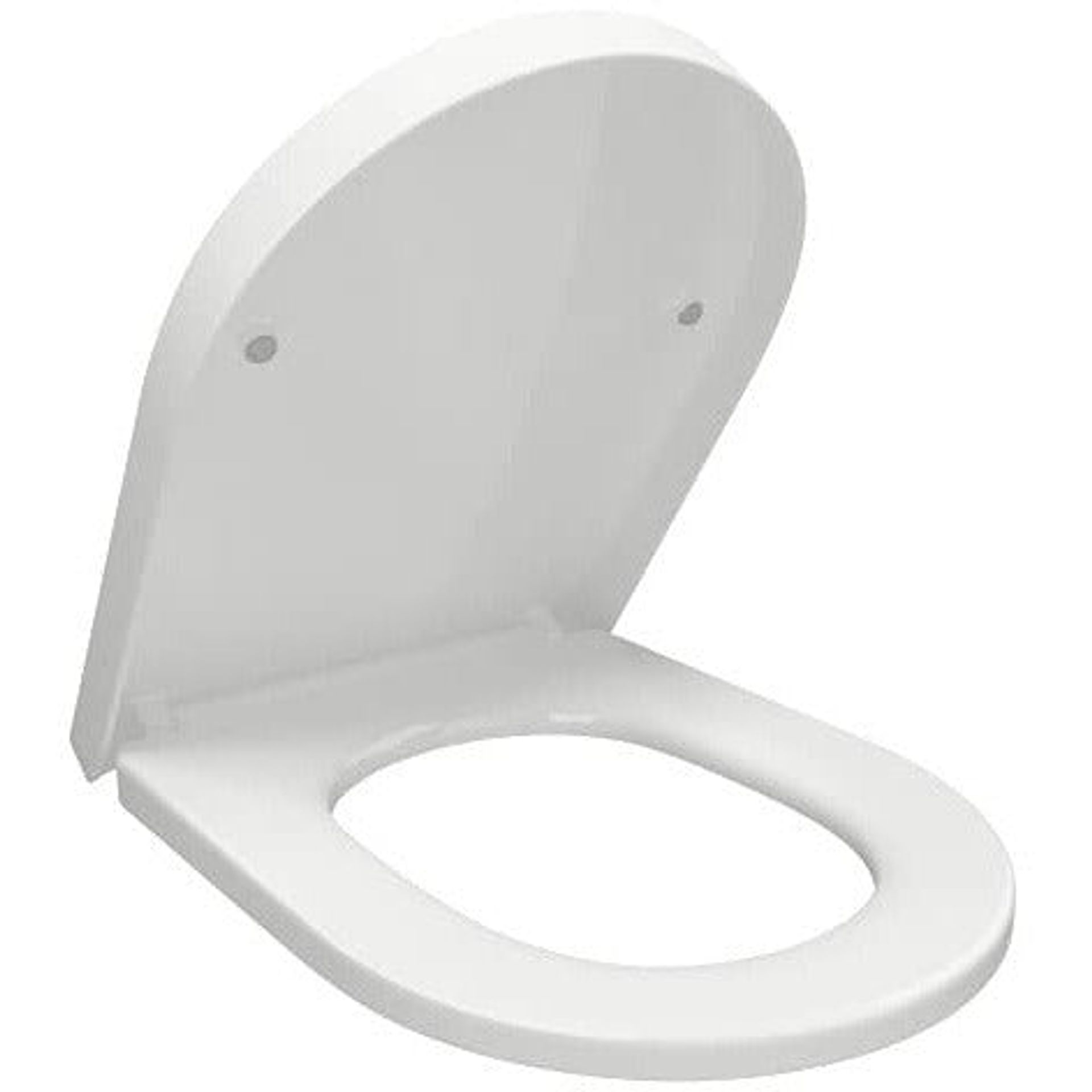 ECOSPA D Shape Toilet Seat With Soft Close Function And Top & Botto - View #2