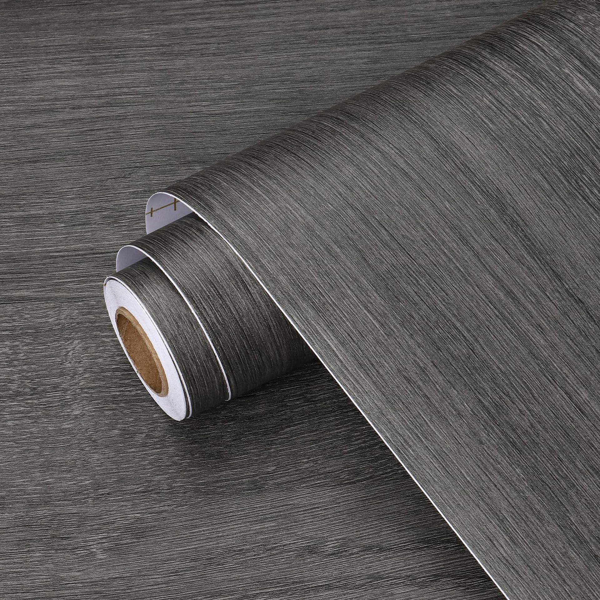 Grey Wood Effect Peel & Stick Wallpaper 40cm X 800cm - Self-Adhesive Viny