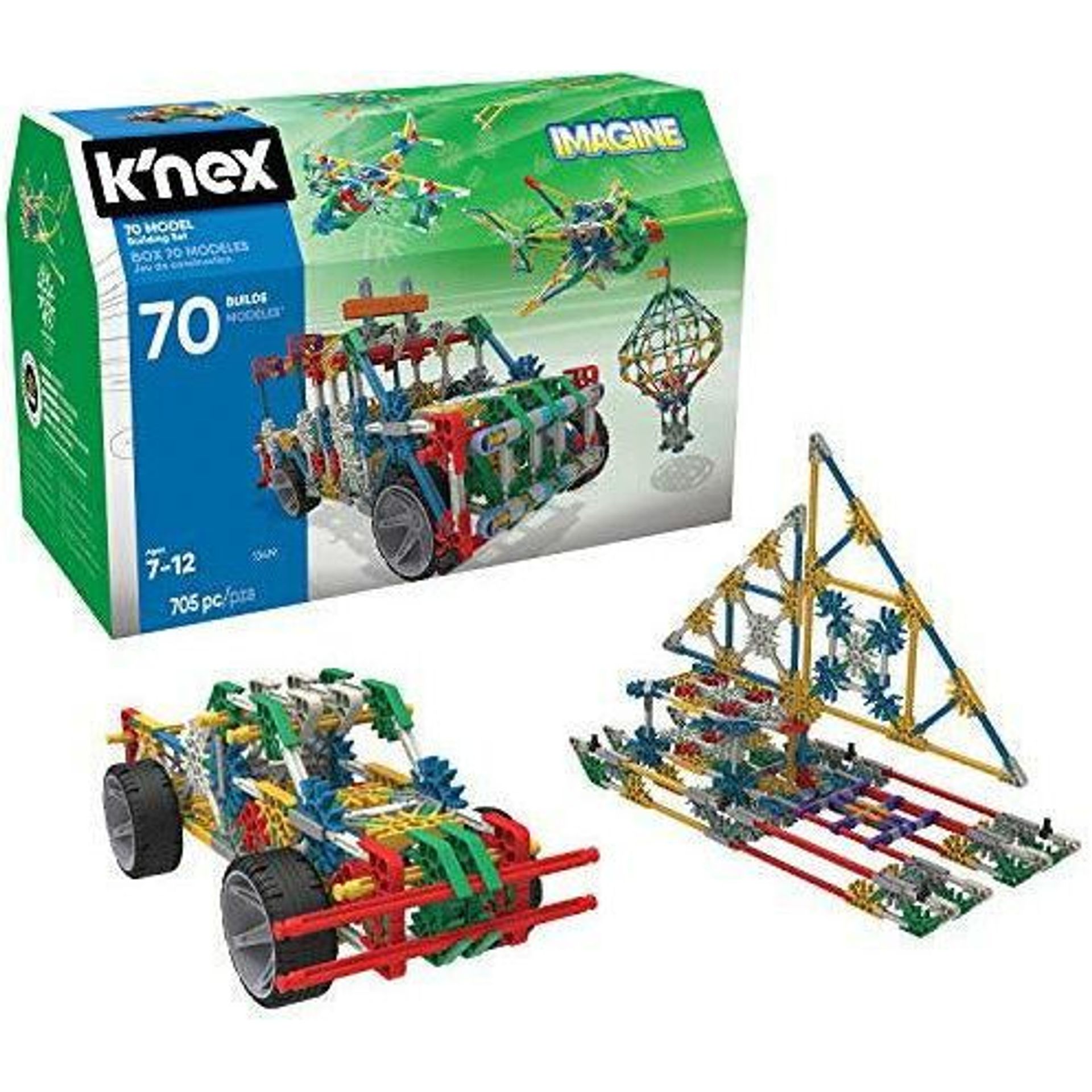 K'NEX 13419 Imagine 70 Model Building Set, Educational Toys For