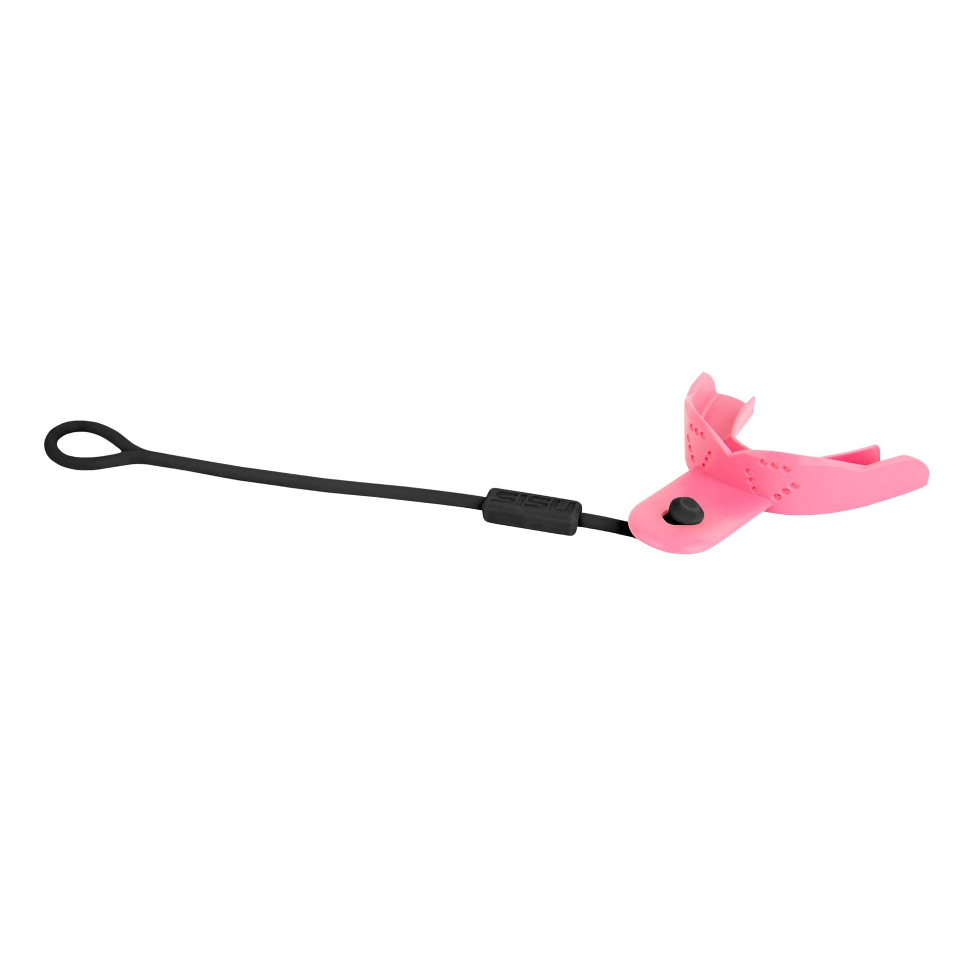 Adult Tether Mouth Guard Custom Fit Dental Protection for Sports - Hot Pink 3D