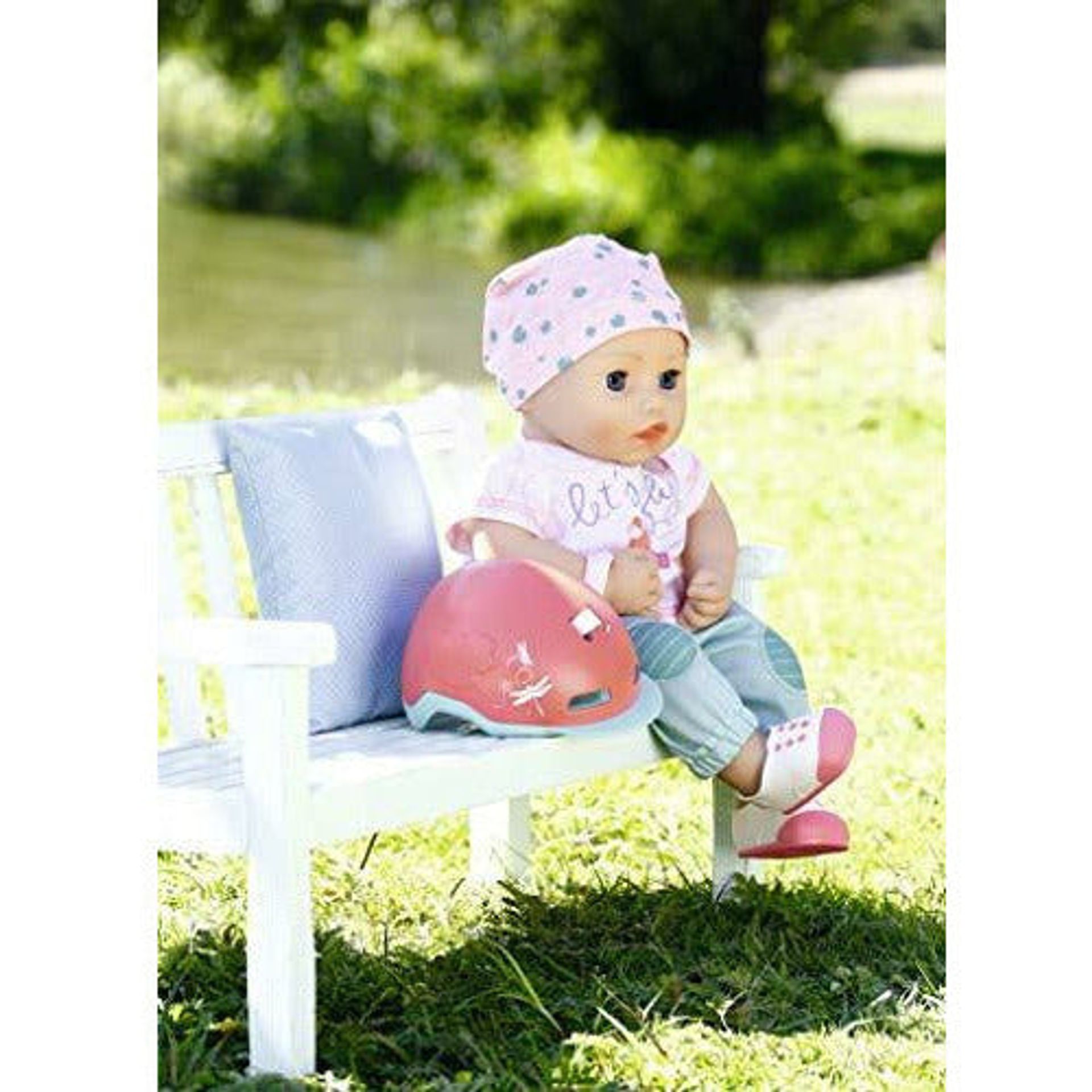 baby annabell bike seat with helmet Zapf Creation Active Bicycle for 43 cm Doll - Keeps Doll Safe Best Toddler and Baby Bike