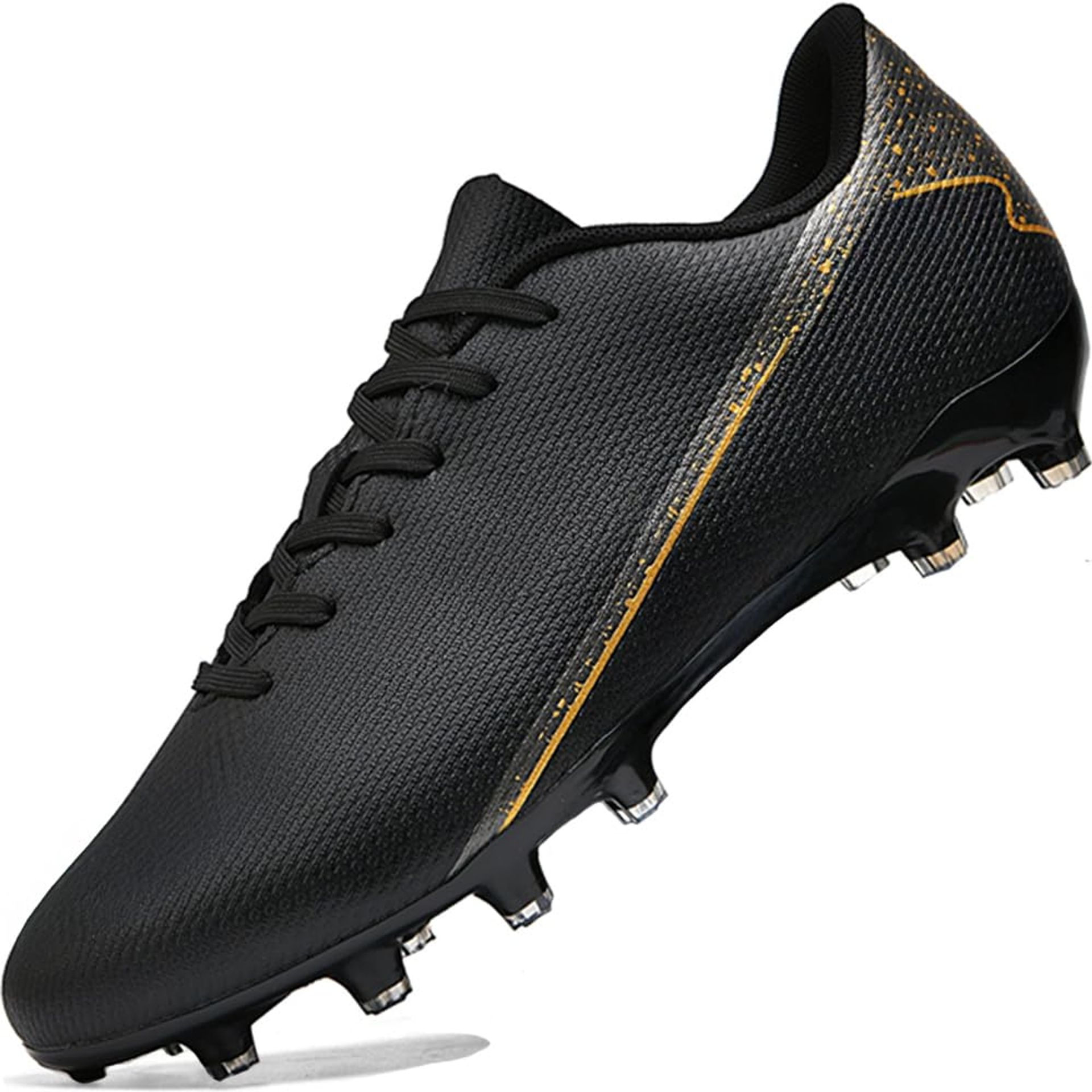 Kids Football Boots Breathable Training Shoes for Boys & Girls - Black Size 36 EU