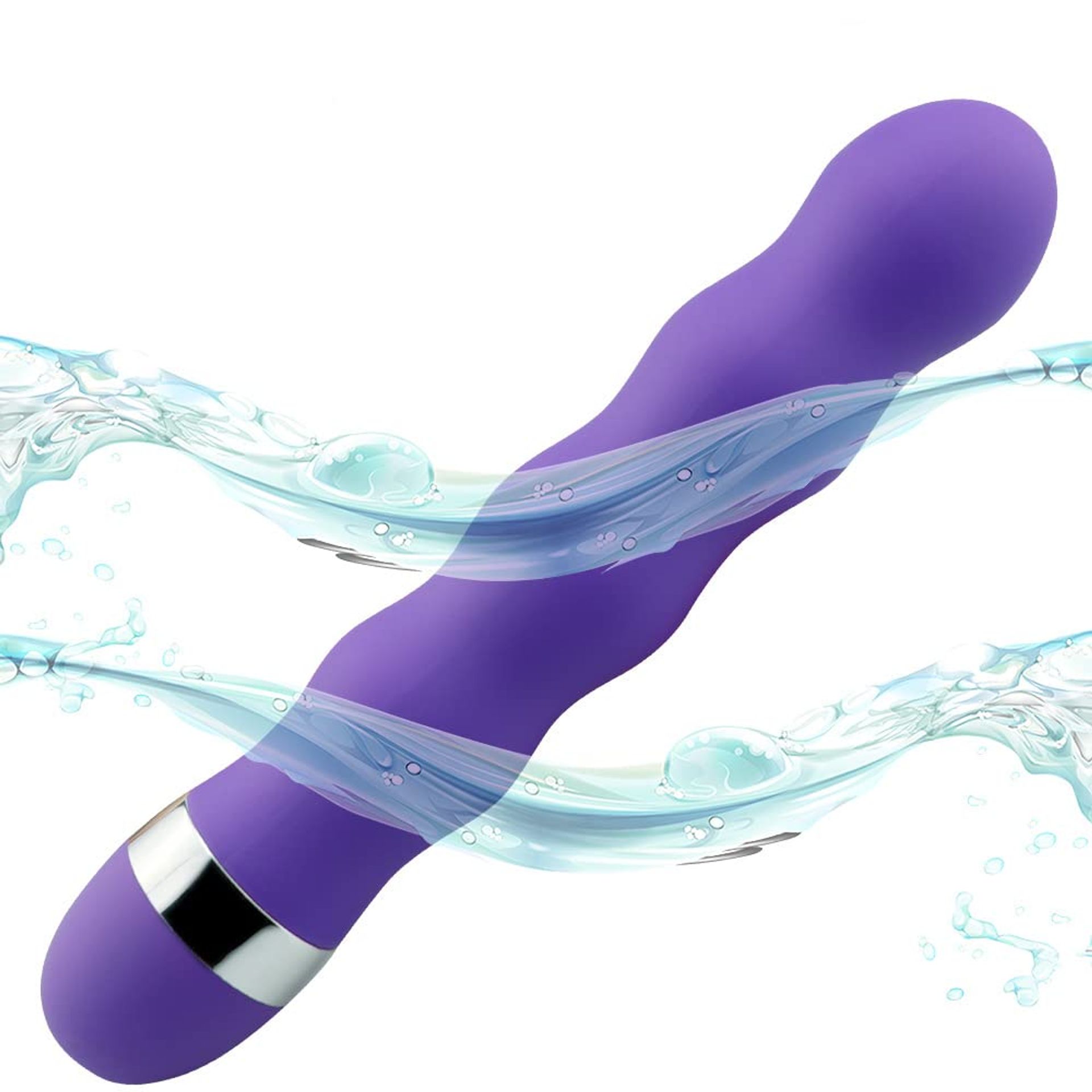 Mini Vibrator for Women with Multi-Speed Functions, Quiet Portable Massager, Purple
