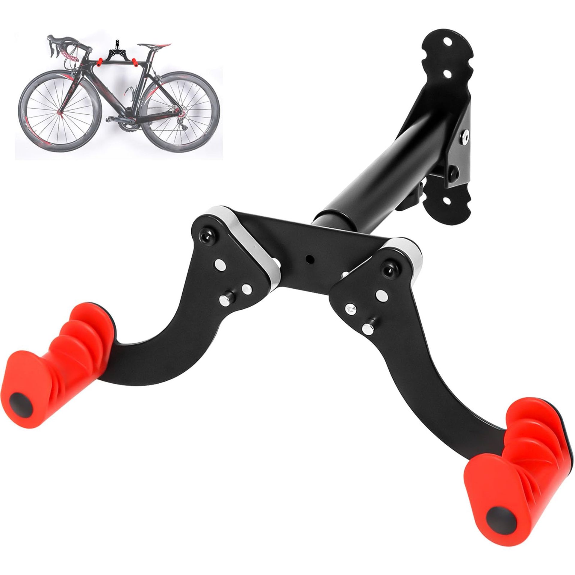 Adjustable Bike Wall Mount Rack for Garage Storage – Holds Up to 50kg, Space-Saving Indoor Bicycle Hanger