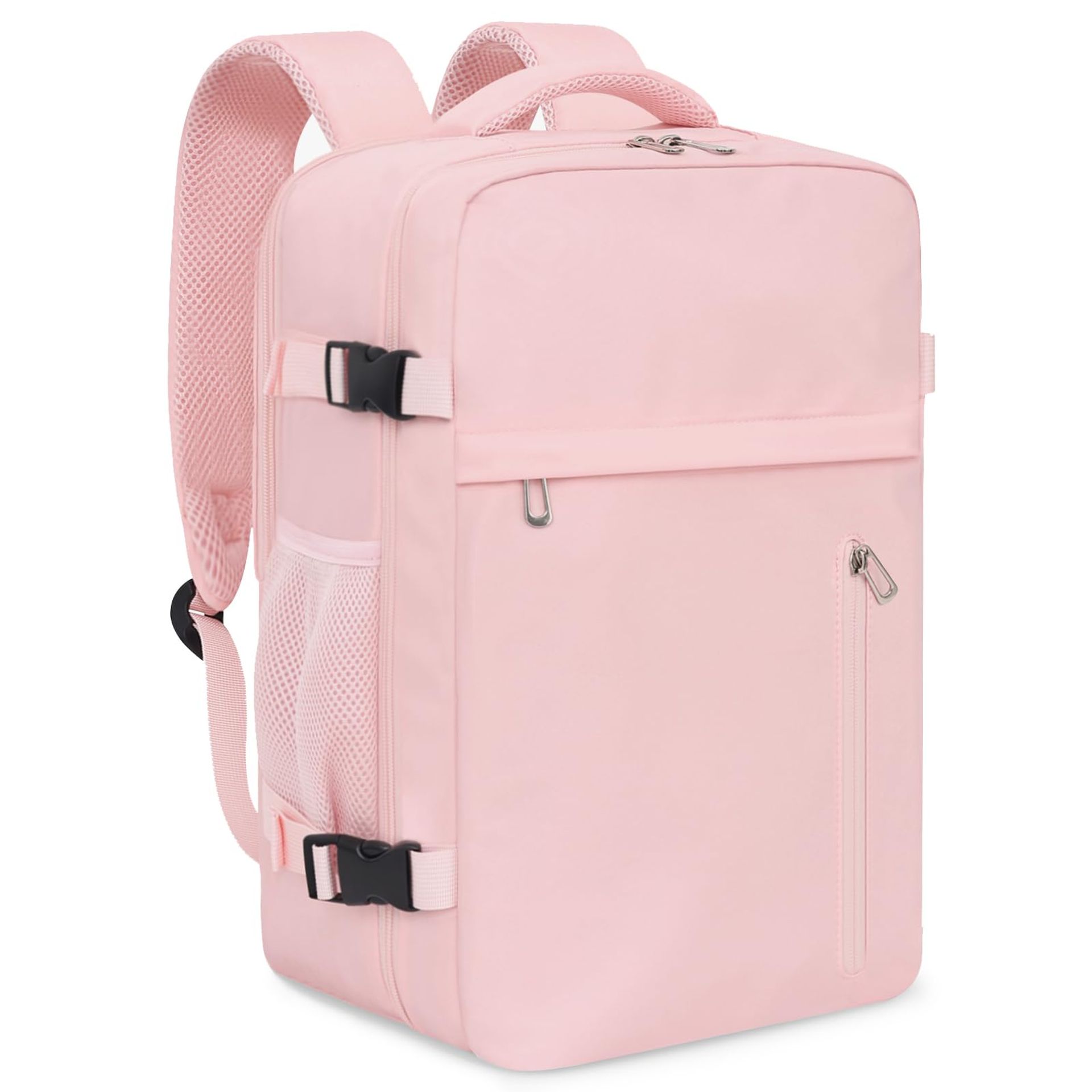 Cabin Backpack 32L Underseat Carry-On with USB Port for Travel, School & EasyJet Flights - Pink Large