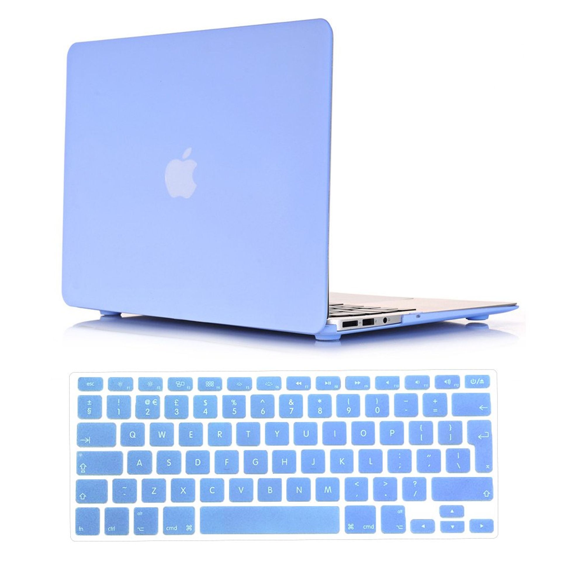MacBook Pro 15-inch Case Hard Shell Cover with Keyboard Protector Compatible A1398 Retina - Serenity Blue 15"