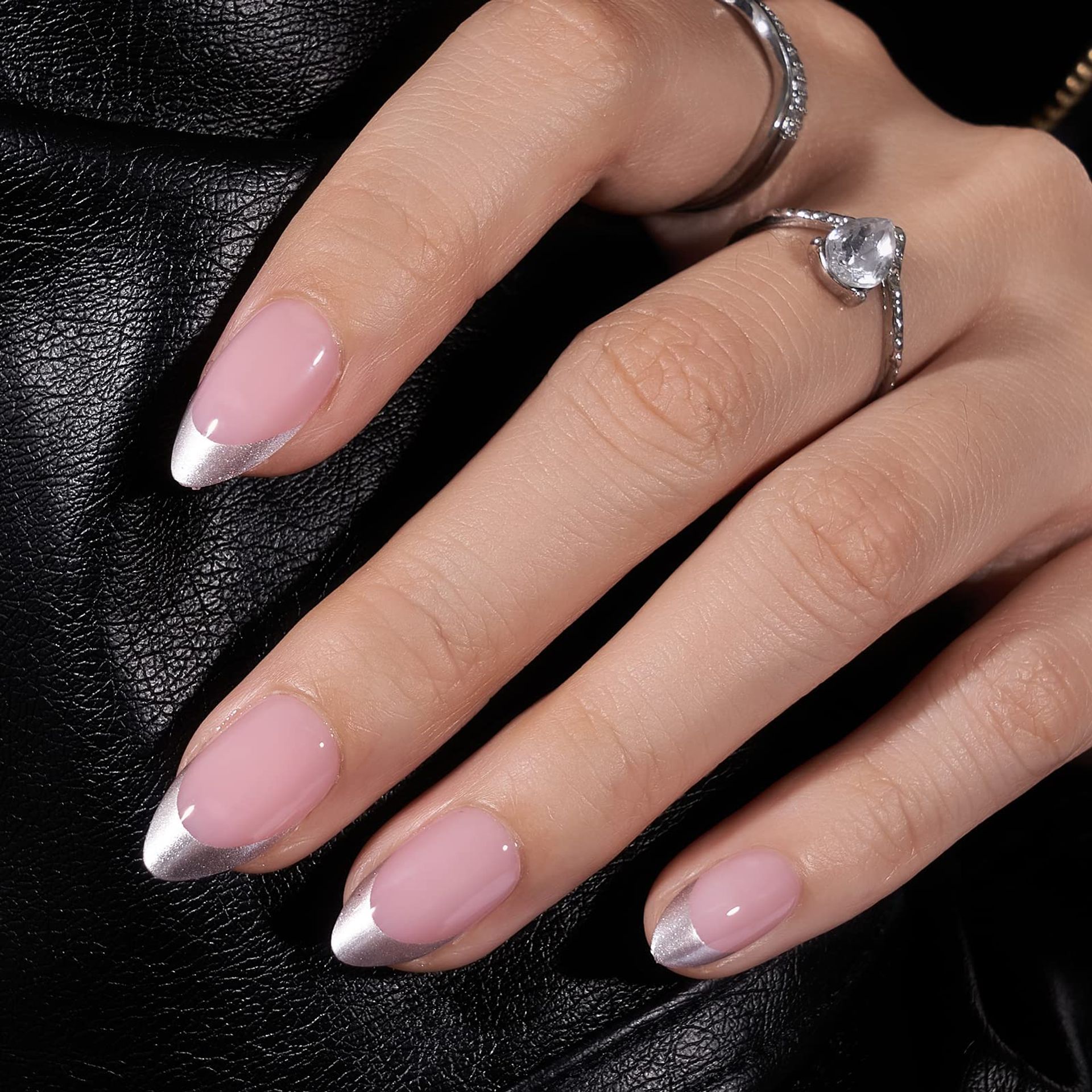 BTArtbox Press On Nails Long - Coffin False Nails with Glue, 30 Pcs Stick on Nails for Women, Fit Perfectly & Natural Reusable Fake Nail in 15 Sizes, Latte Love