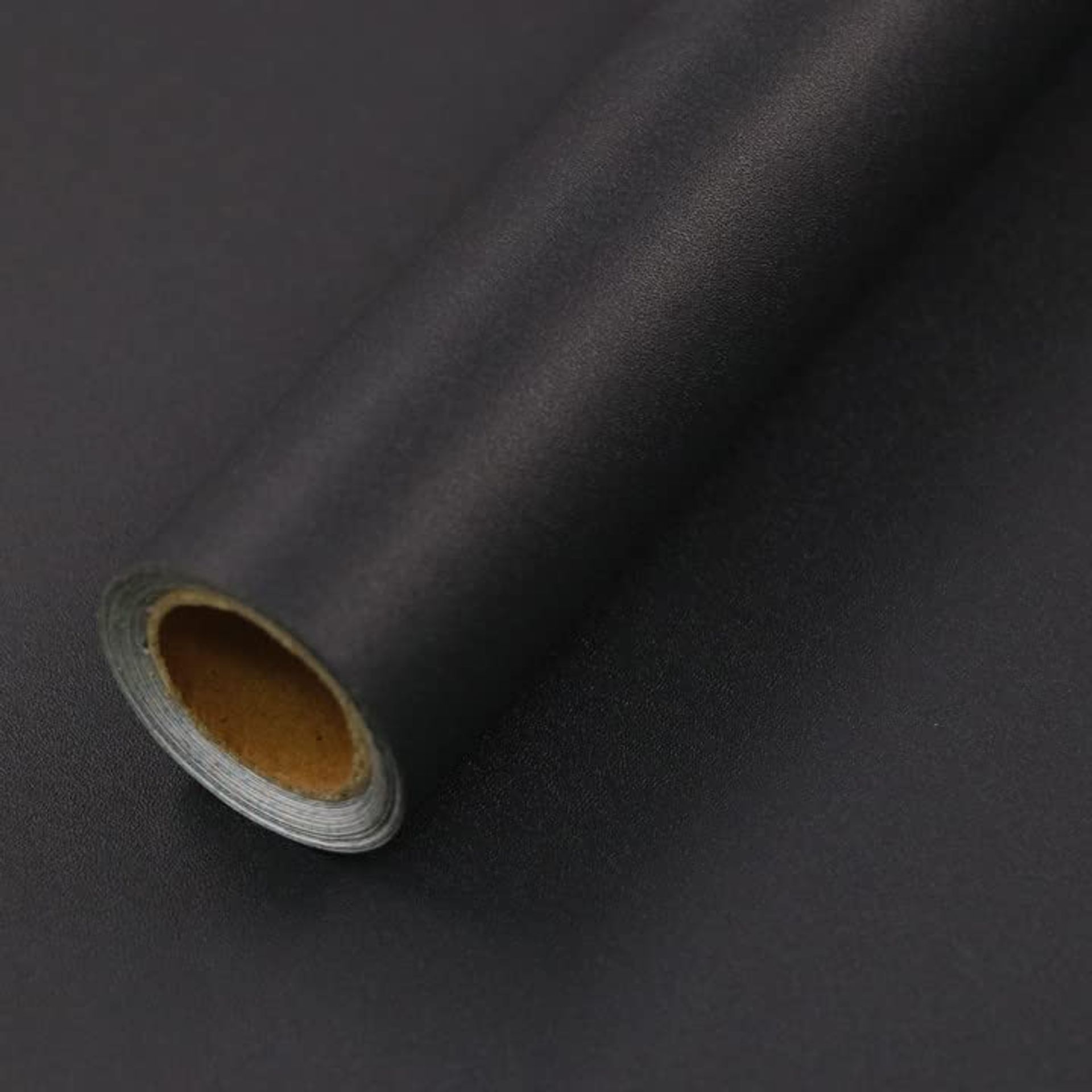 Self Adhesive Wallpaper Sticky Back Plastic Vinyl Wrap for Home, Kitchen and Furniture Decoration 40cm x 1000cm - Black