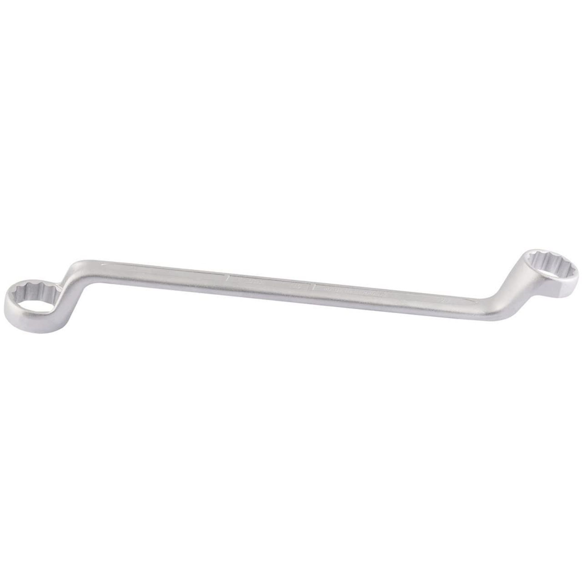 Deep Crank Metric Ring Spanner Heavy Duty Precision Hand Tool by Draper - Blue 27 x 30mm