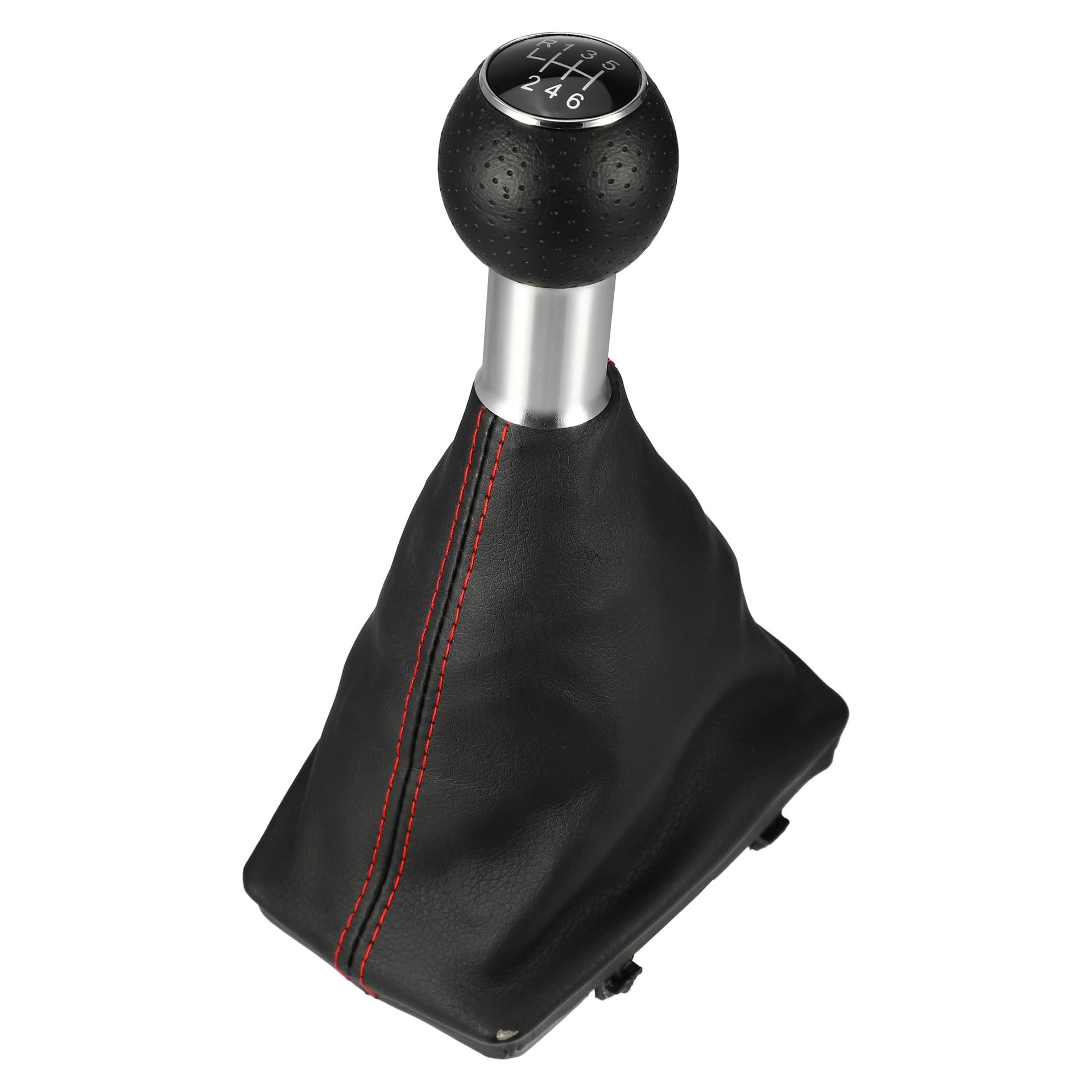 X AUTOHAUX Car Gear Shift Lever Cover Set 6 Speed for Audi A4 B6 B7 2000-2008