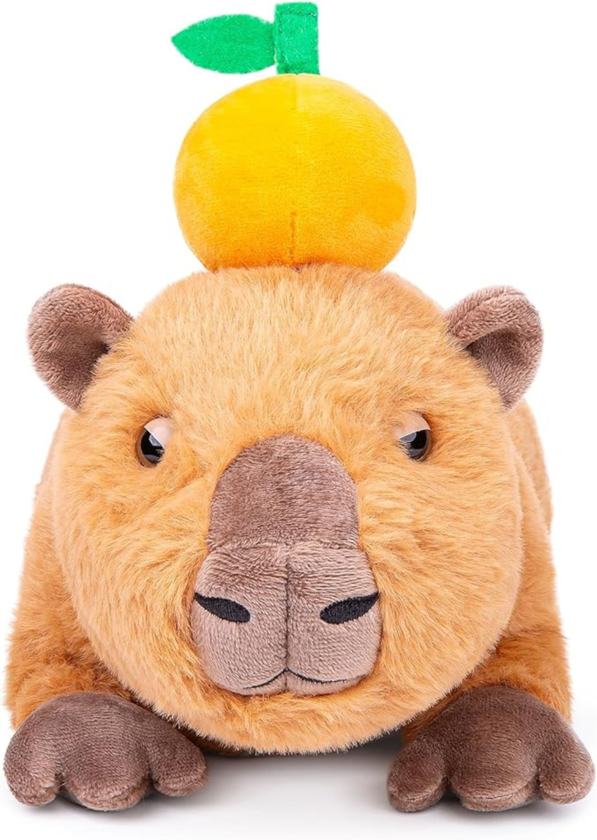 Simulation Capybara Plush Toy 31cm Realistic Soft Stuffed Animal Gift - Orange 31cm