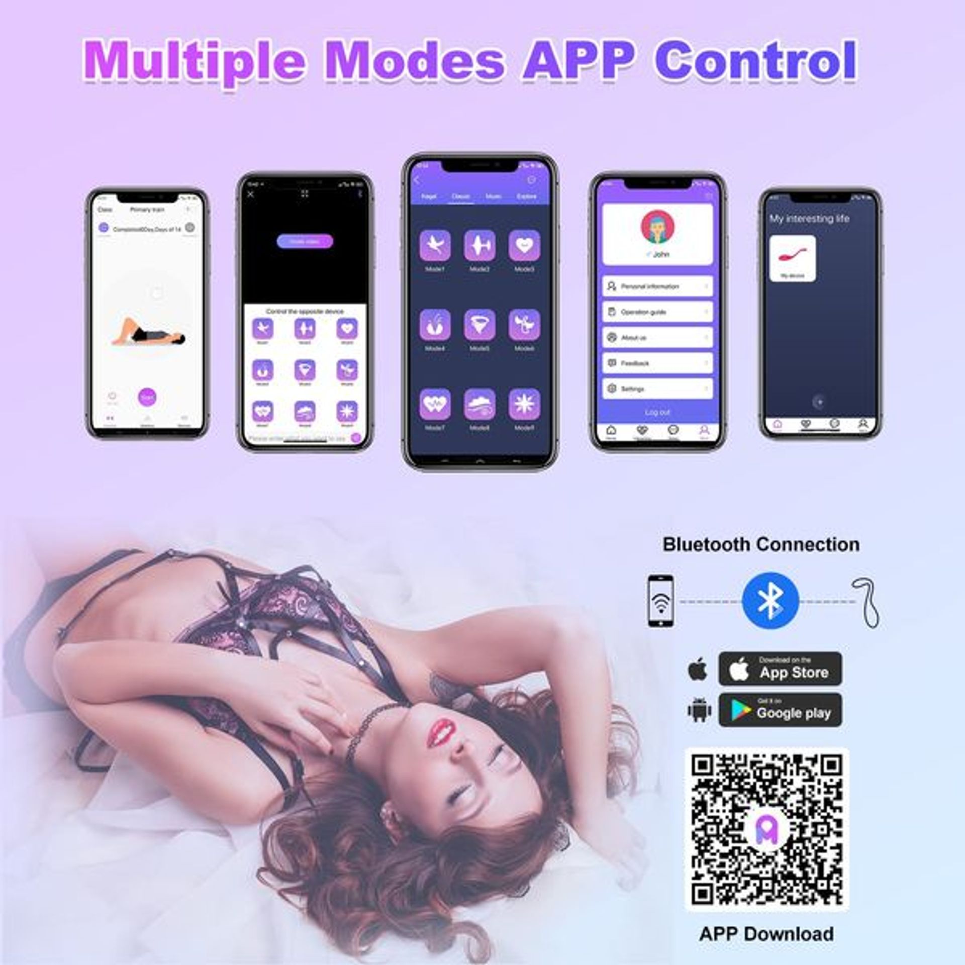 APP Control Love Egg Vibrator, XOPLAY Vibrating Bullet Vibe For Women Cou