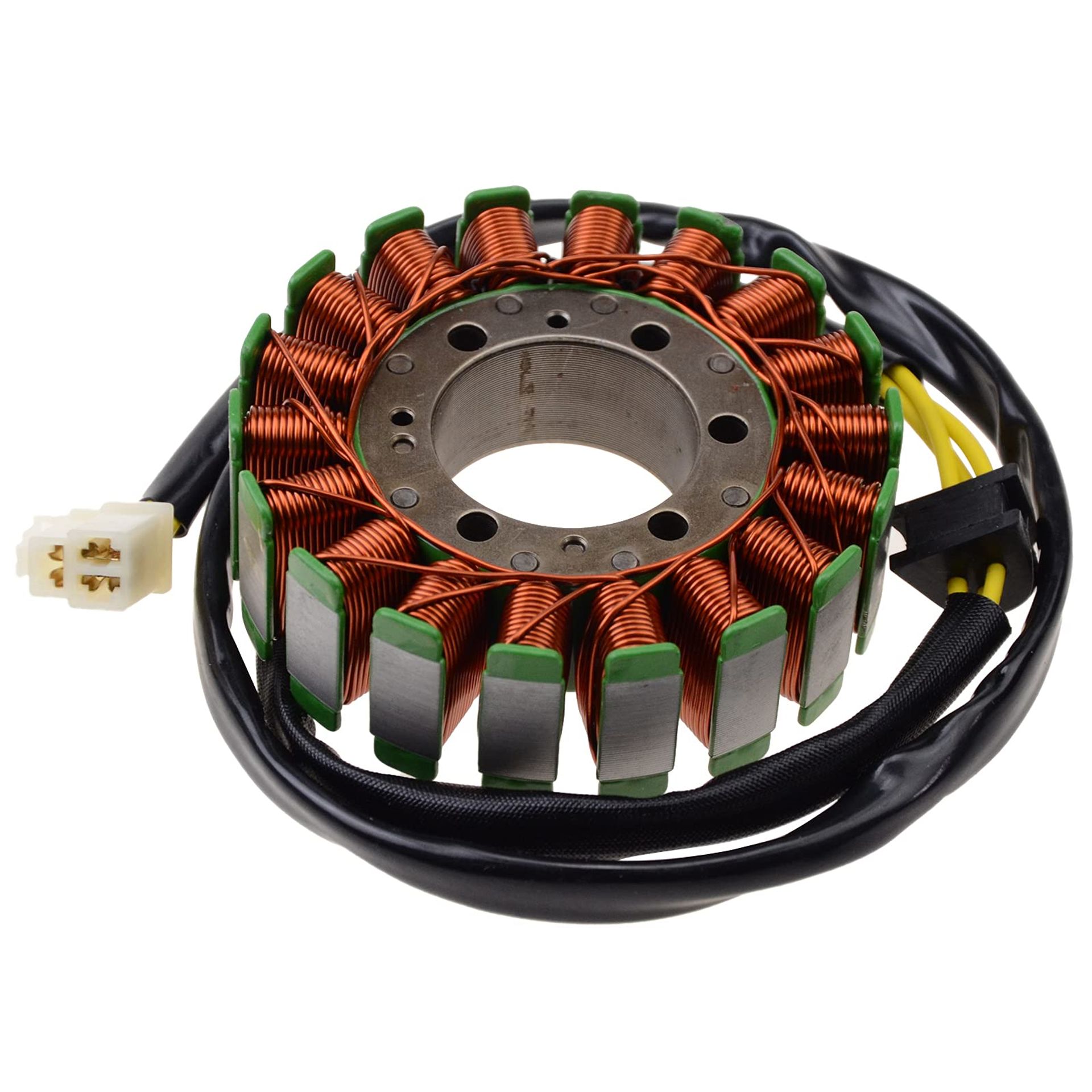 Motorcycle Magneto Stator Coil 18 Coil 3 Wire Ignition Generator Replacement for Ducati 996 - Green 18-Coil