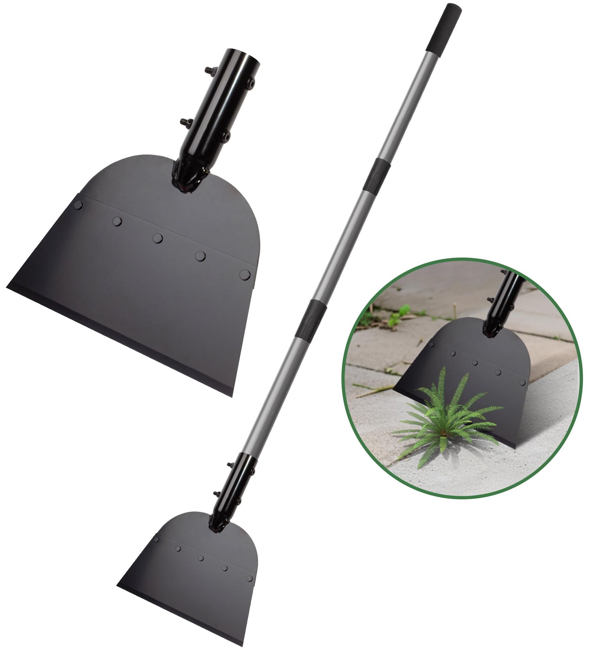 Multifunctional Garden Cleaning Shovel 54in with Long Handle – Scraper, Moss & Weed Remover, Lawn Edger, Driveway & Ice Removal Tool