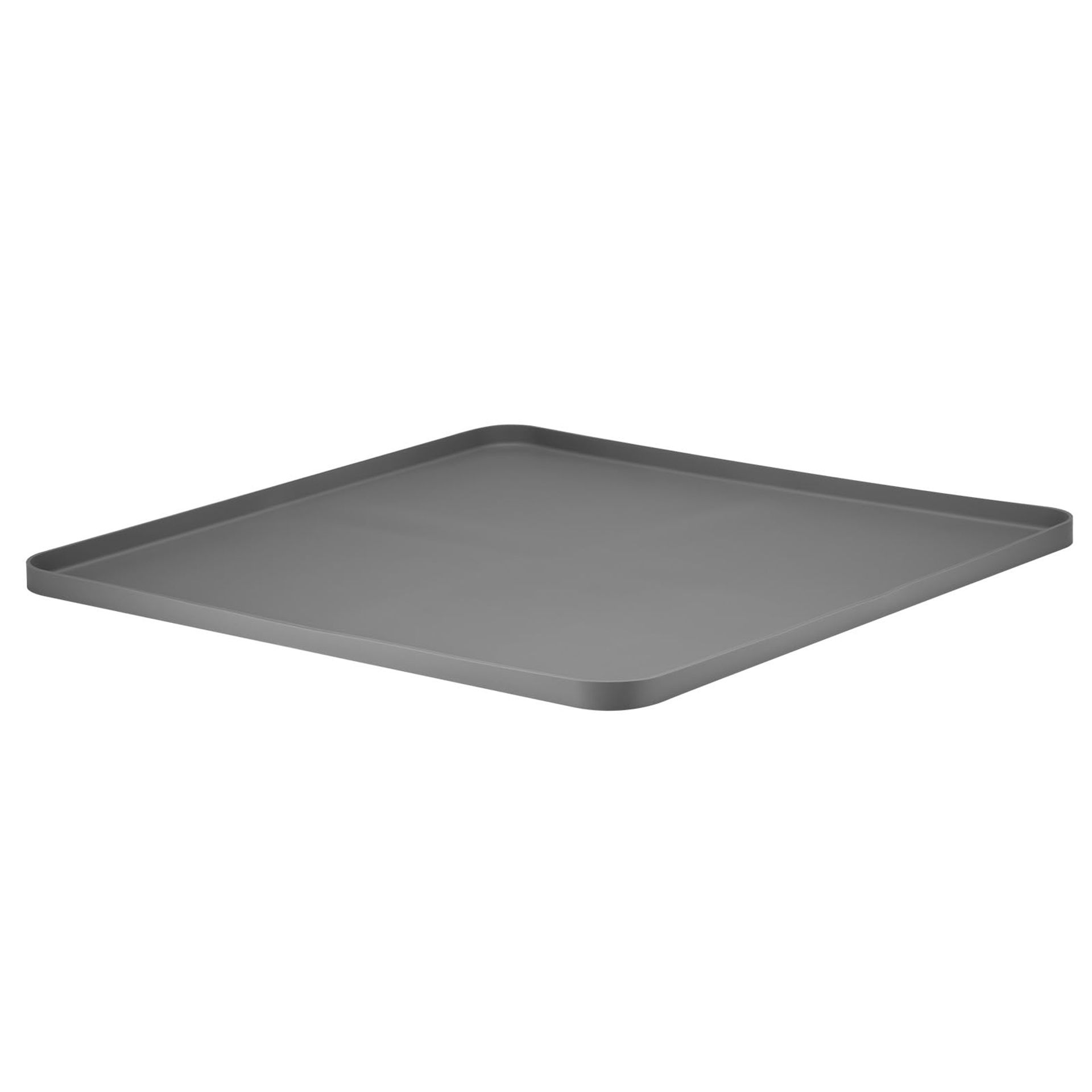 Mini Fridge Silicone Mat Raised Edge Floor Protector Drip Tray Waterproof - Grey 60cm